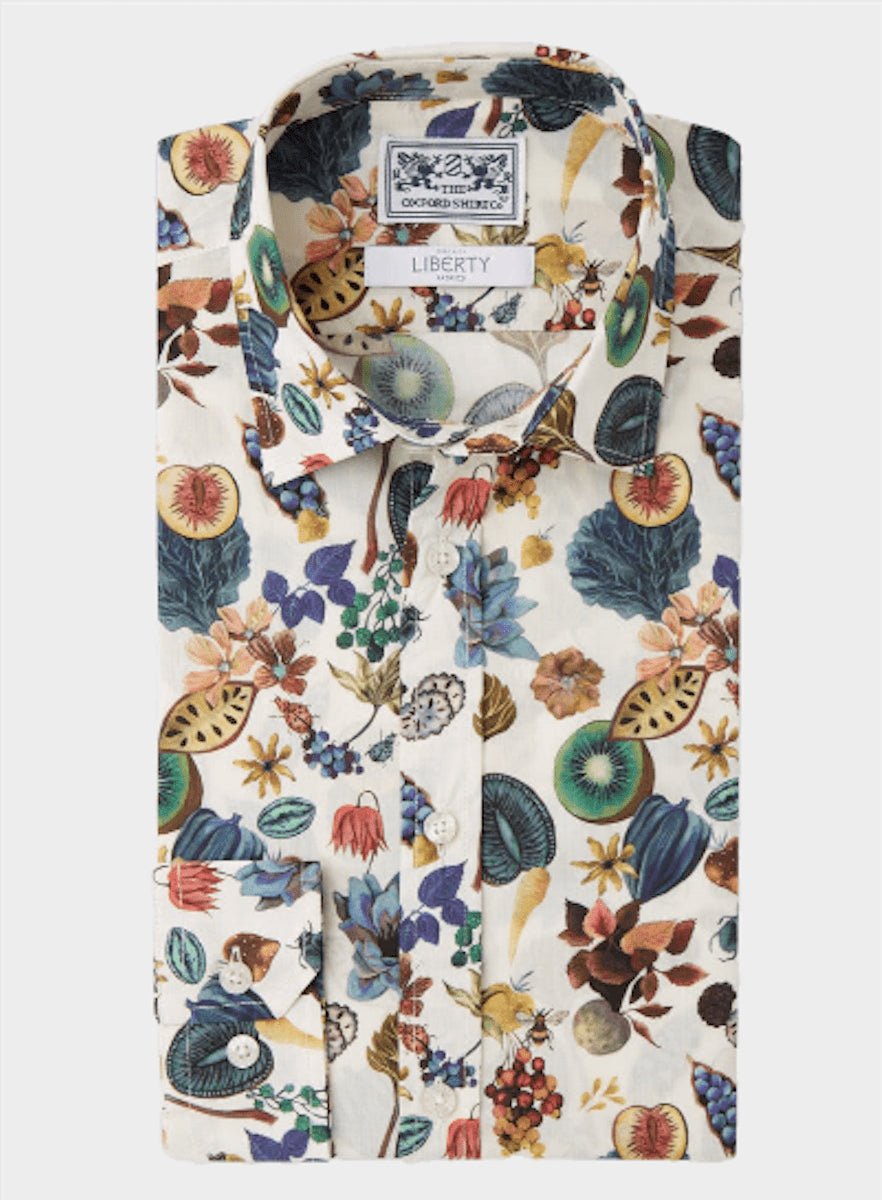 Men’s shirt in Floral Earth Liberty fabric.