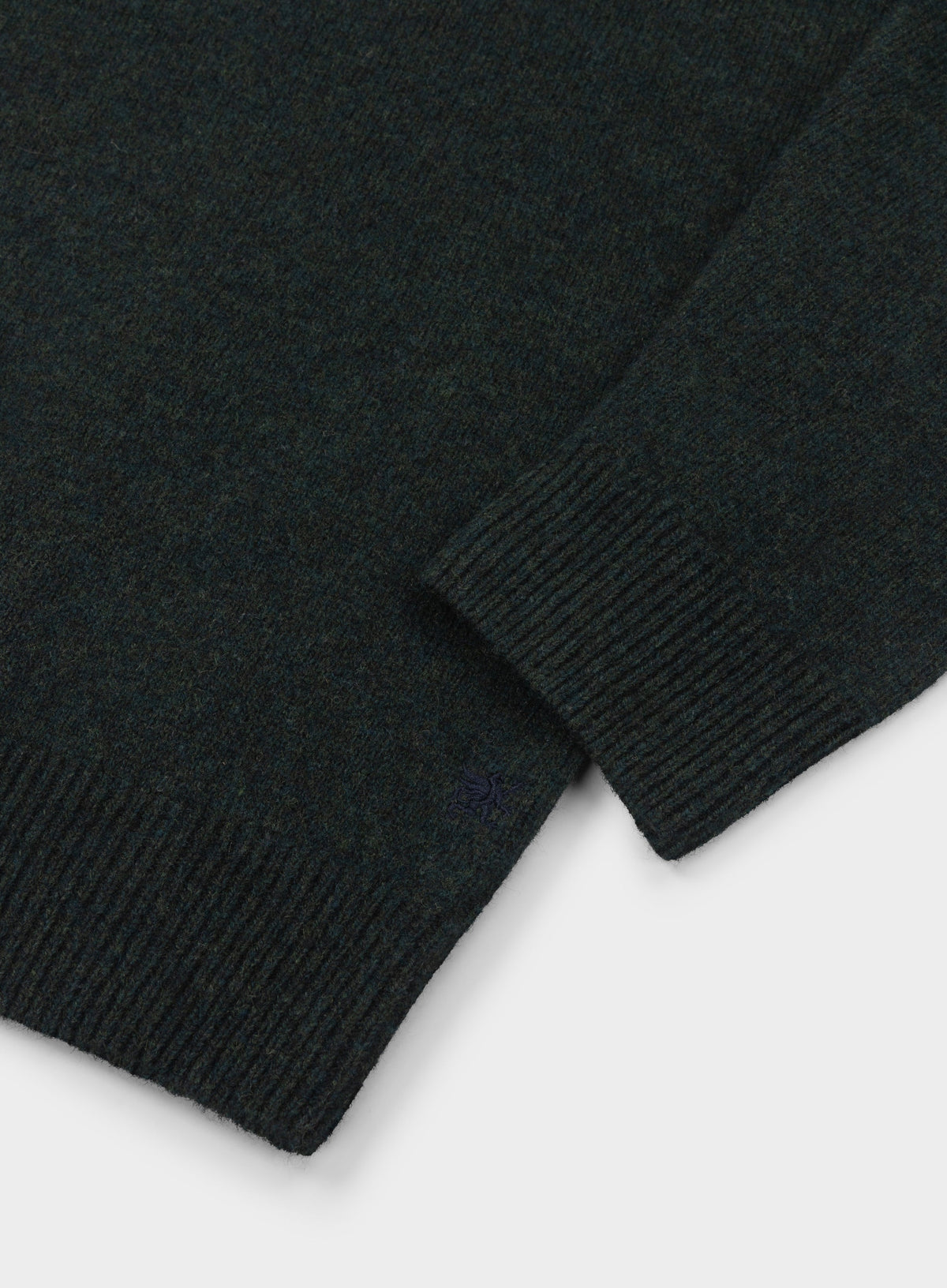 Men’s lambswool crew neck jumper in Sage.