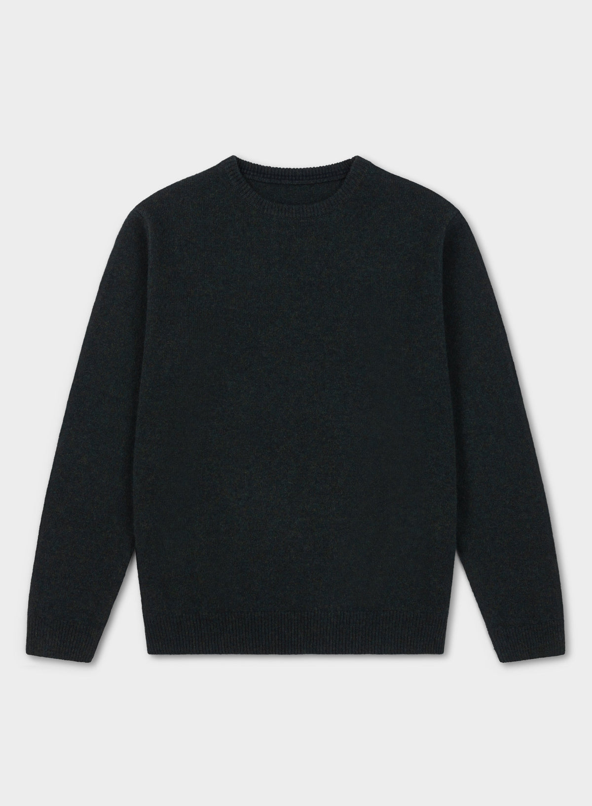 Men’s lambswool crew neck jumper in Sage.