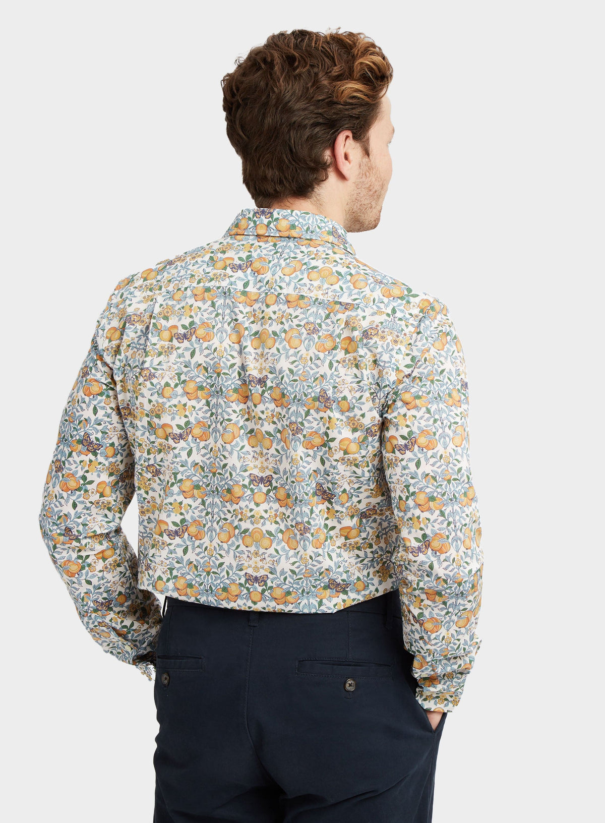 Men’s shirt in Orchard Liberty fabric.