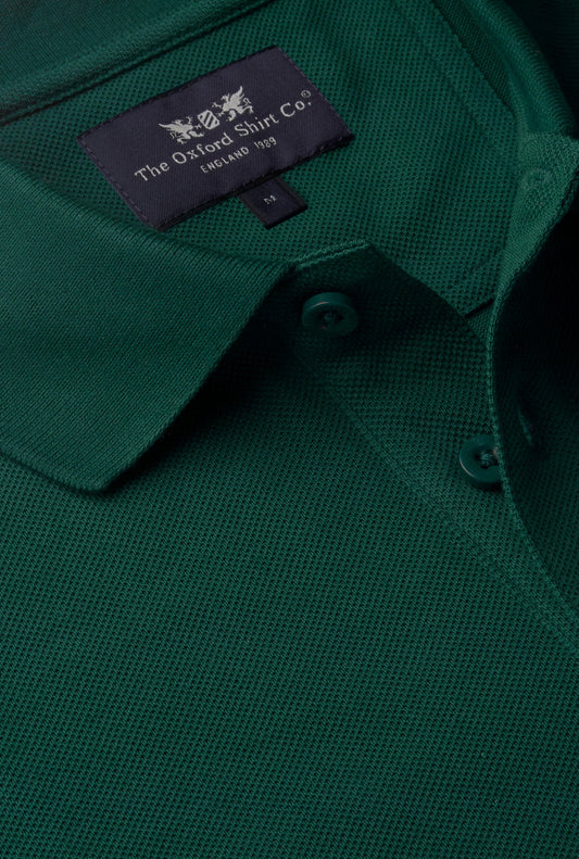 Men’s pique polo shirt in Green.