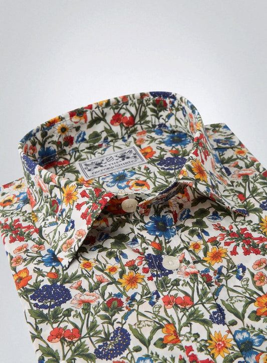 Men’s shirt in Rachel Liberty fabric.