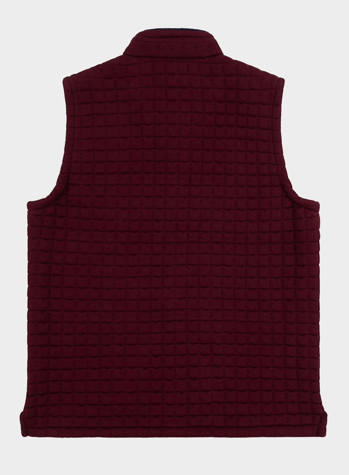 Men’s Thermatex quilted gilet in Burgundy.