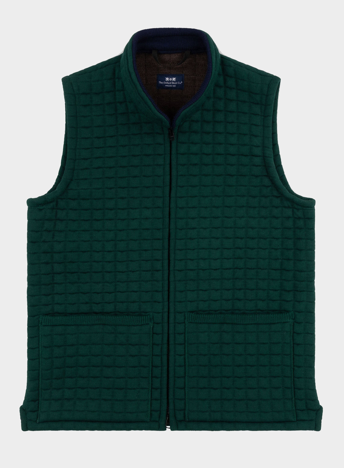 Men’s Thermatex quilted gilet in Green.