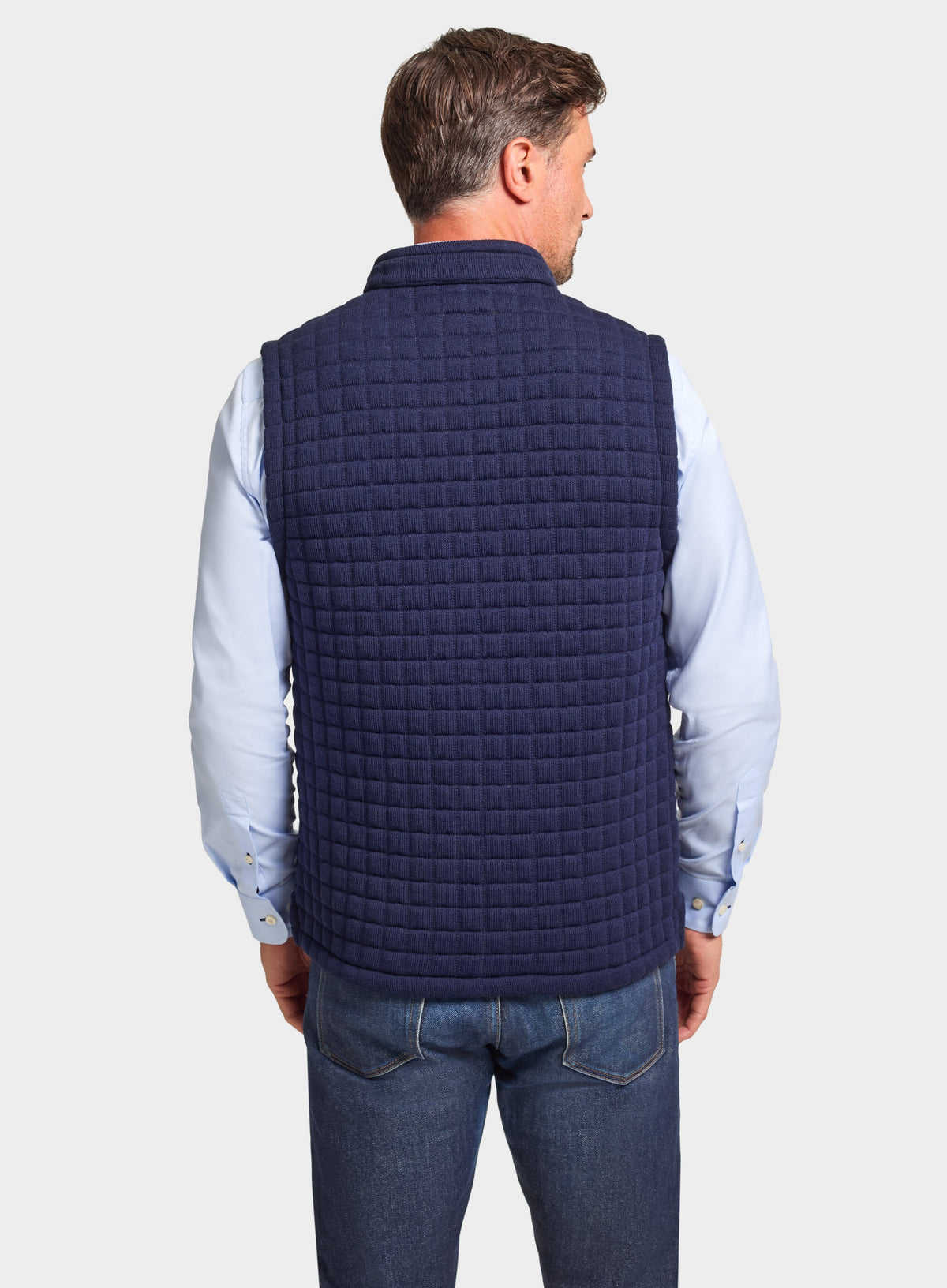 Men’s Thermatex quilted gilet in Navy.