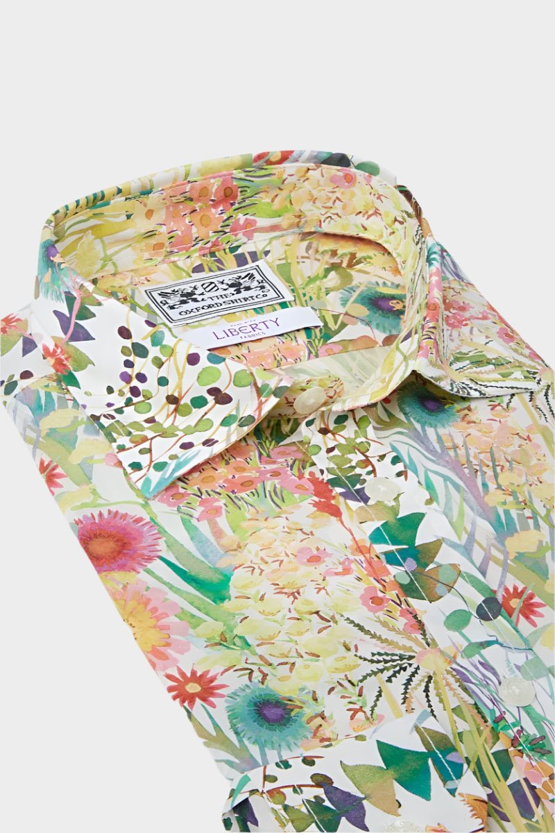 Men’s shirt in Tresco Liberty fabric.