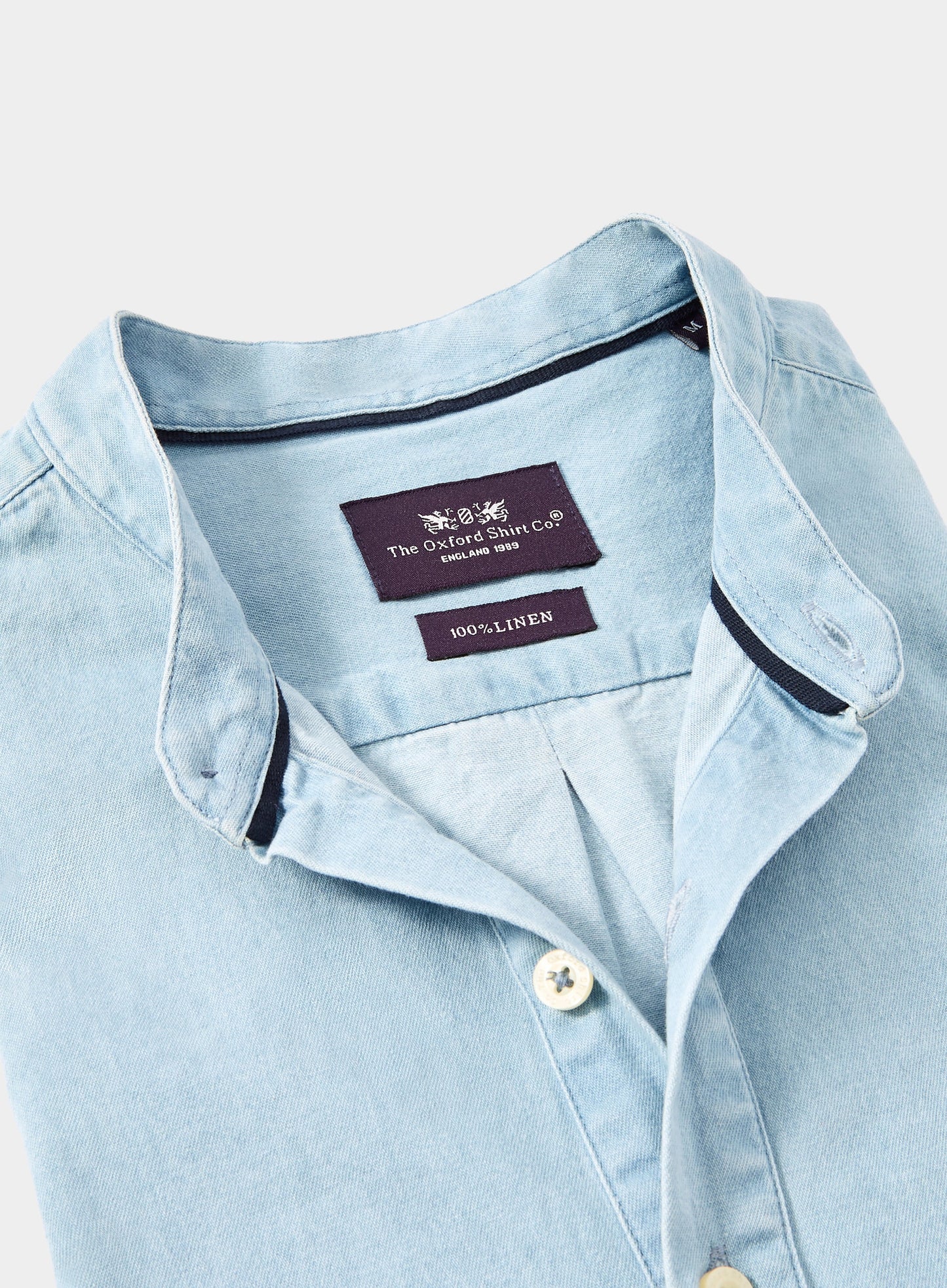 Nehru Collar Denim Shirt