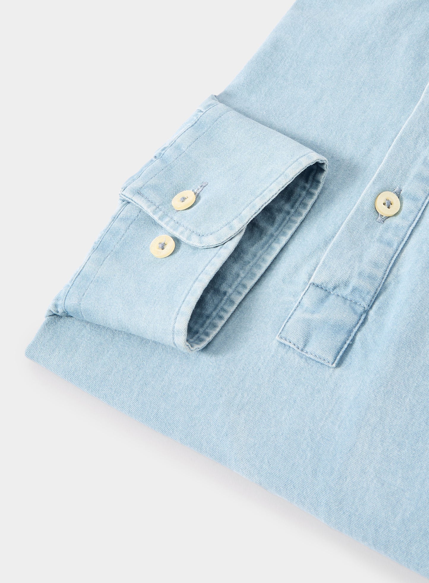 Nehru Collar Denim Shirt