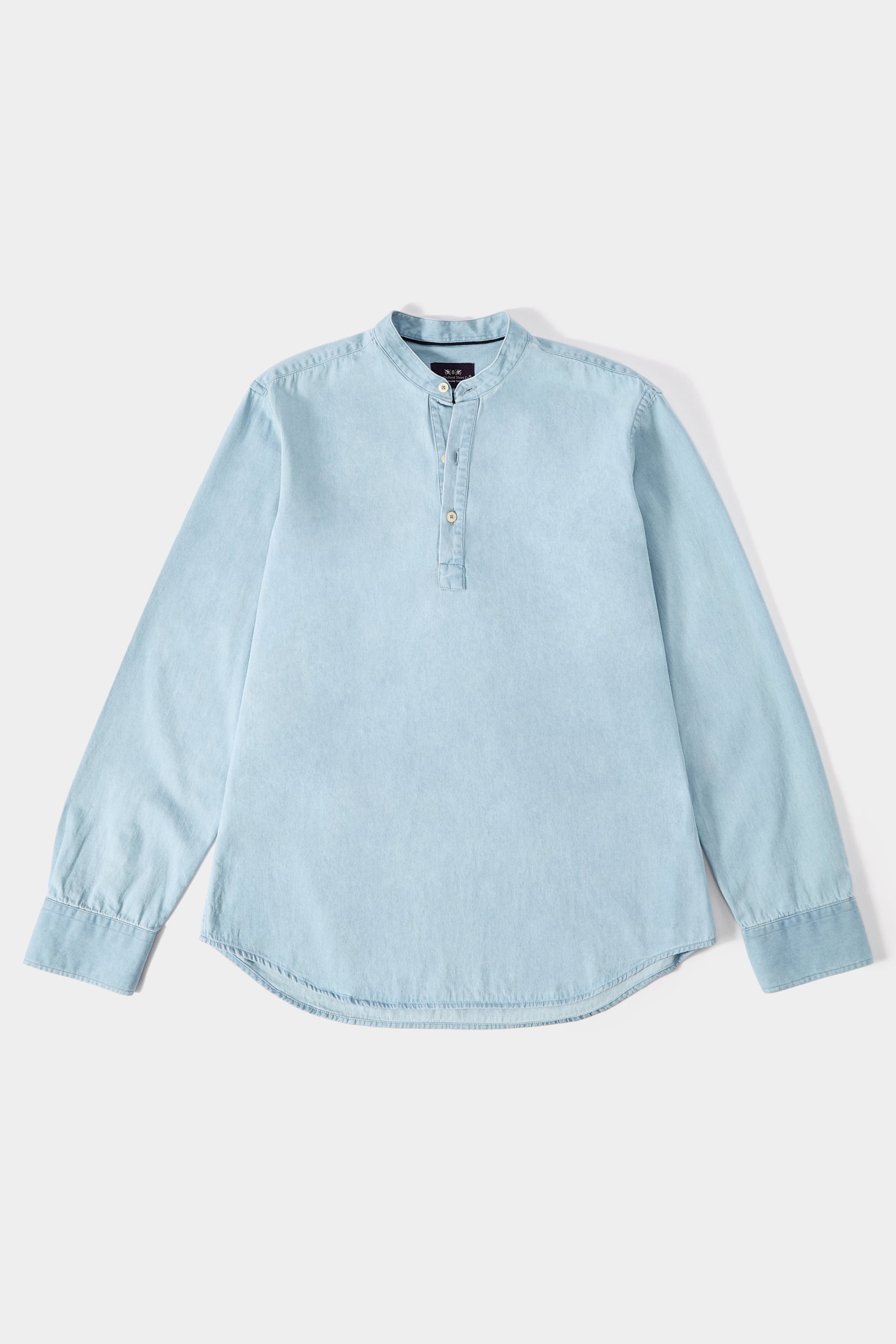 Nehru Collar Denim Shirt