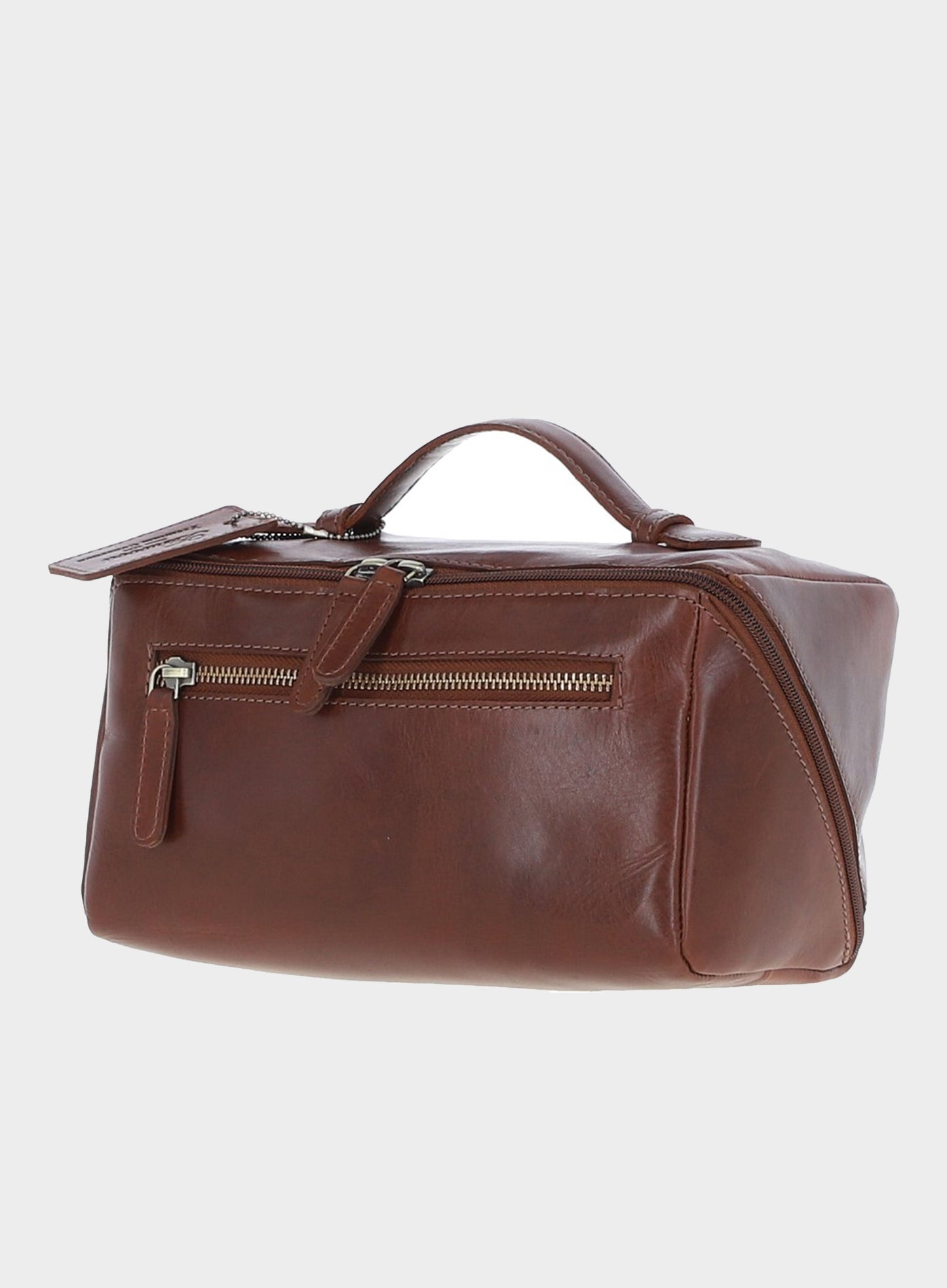 Nuffield Travel Wash Bag - Chestnut
