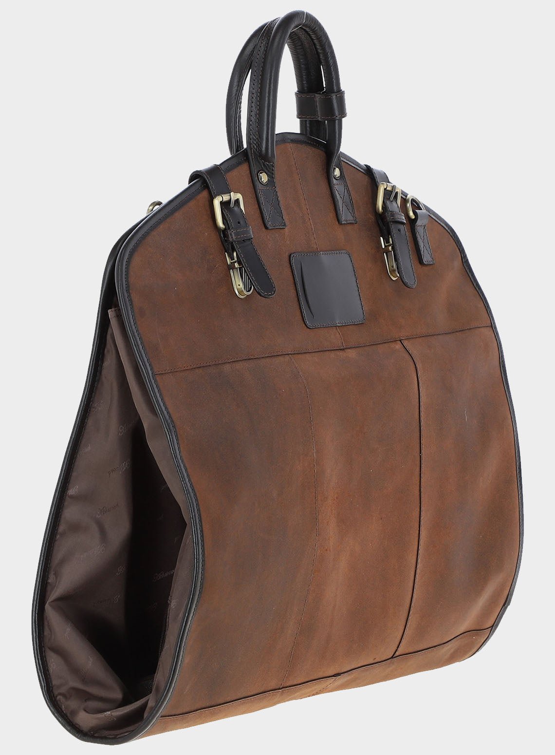 Pembroke Leather Suit Carrier - Brown