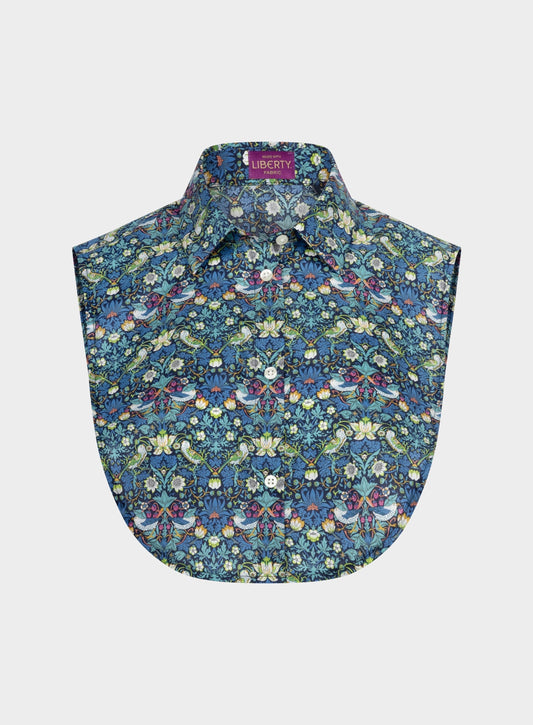 Strawberry Thief Bright Faux Collar - Made with Liberty Fabric
