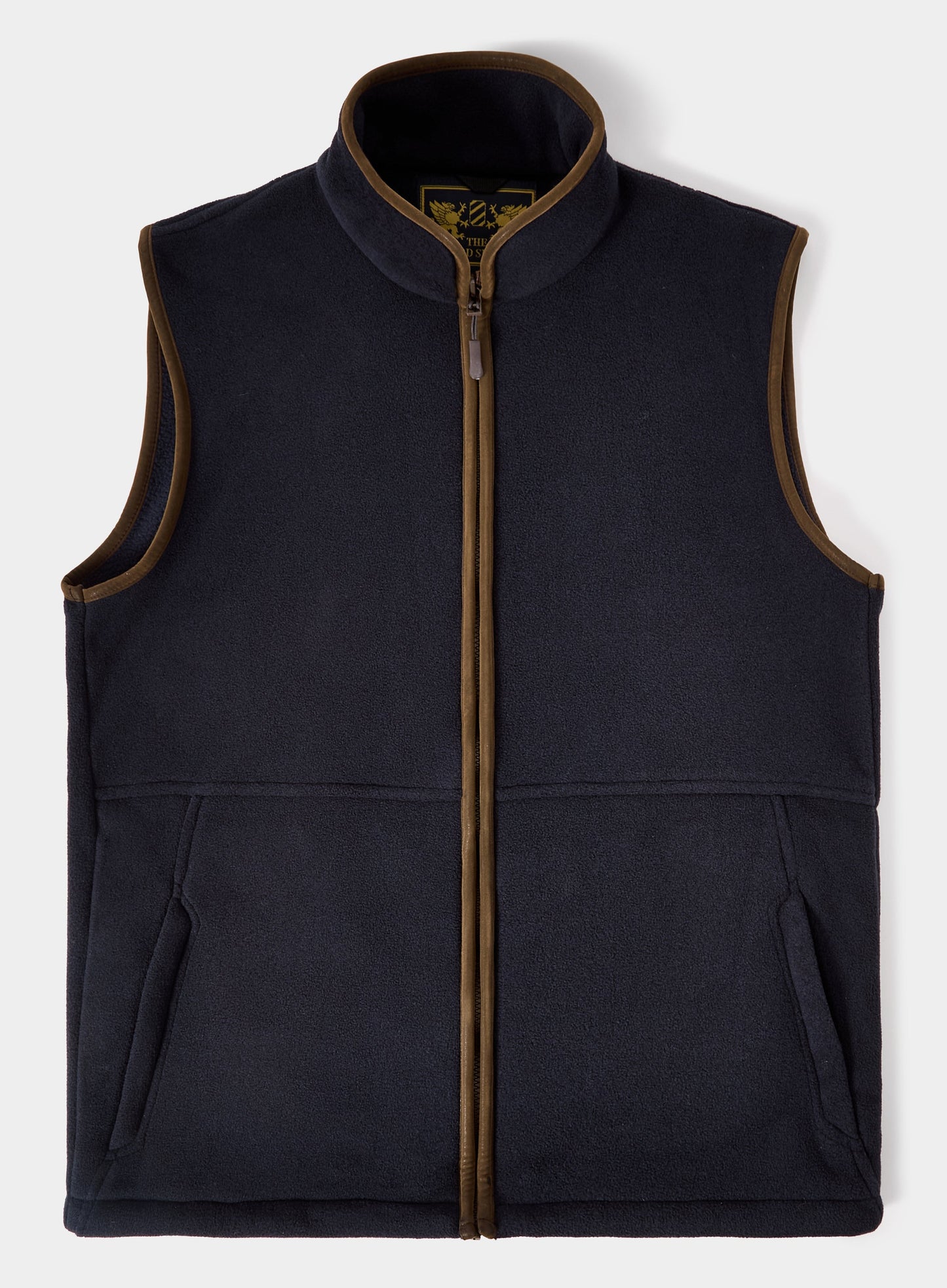 Trimmed Fleece Gilet - Navy