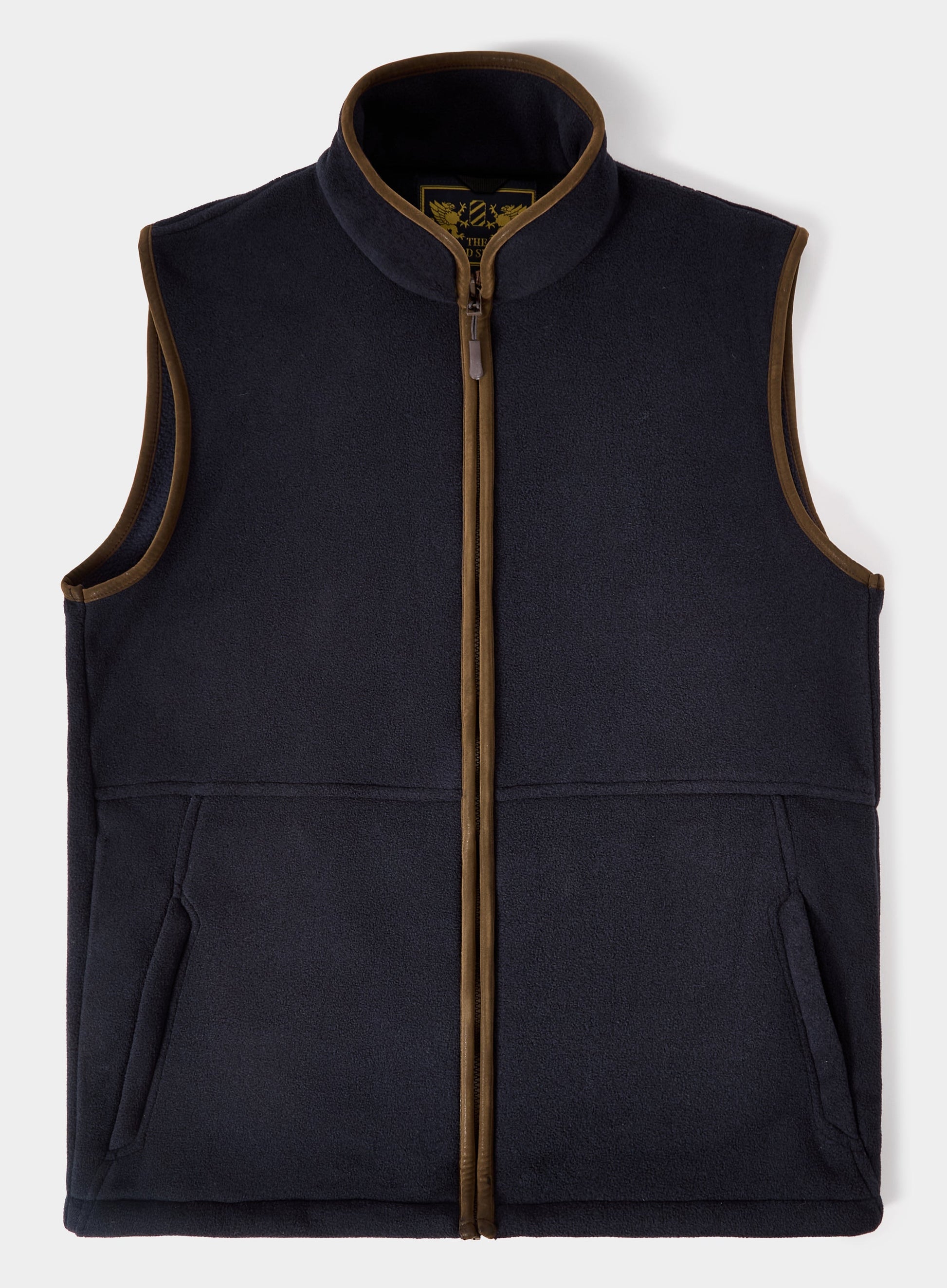 Trimmed Fleece Gilet - Navy