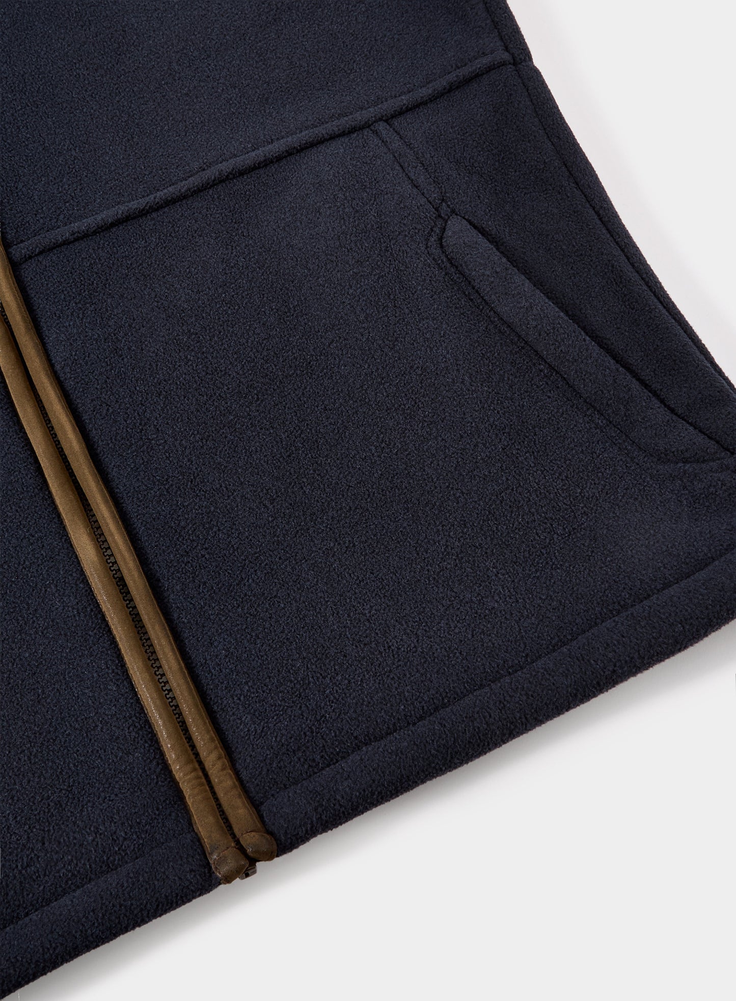 Trimmed Fleece Gilet - Navy