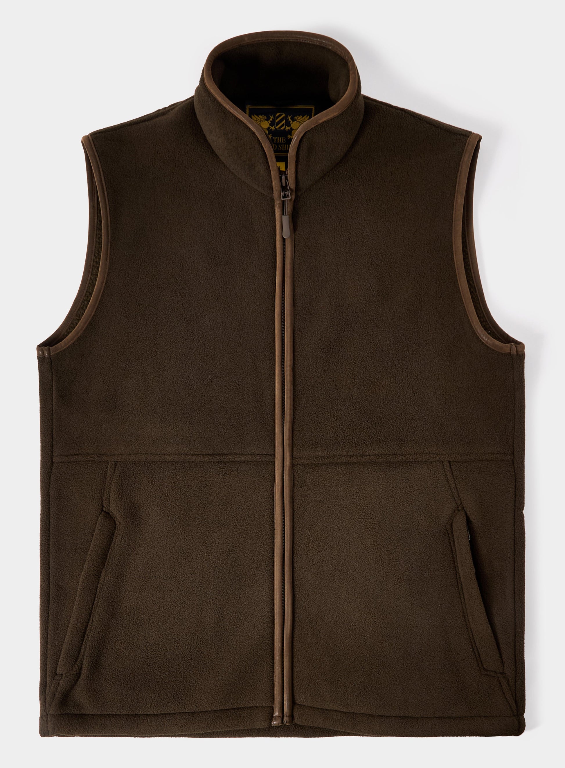 Trimmed Fleece Gilet - Olive