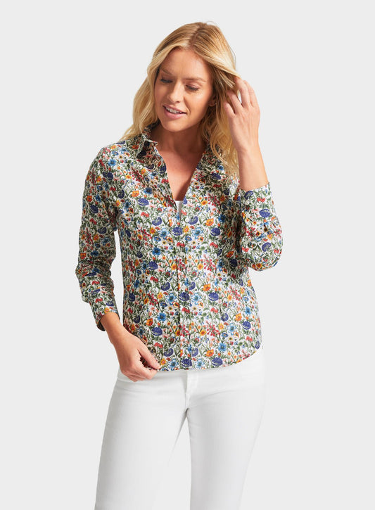 Women’s shirt in Rachel Liberty fabric.