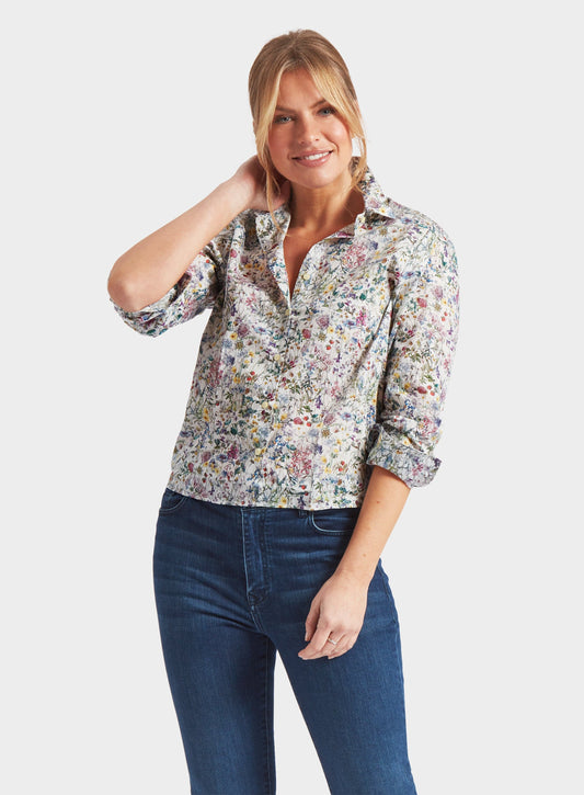 Women’s shirt in Wildflower Liberty fabric.