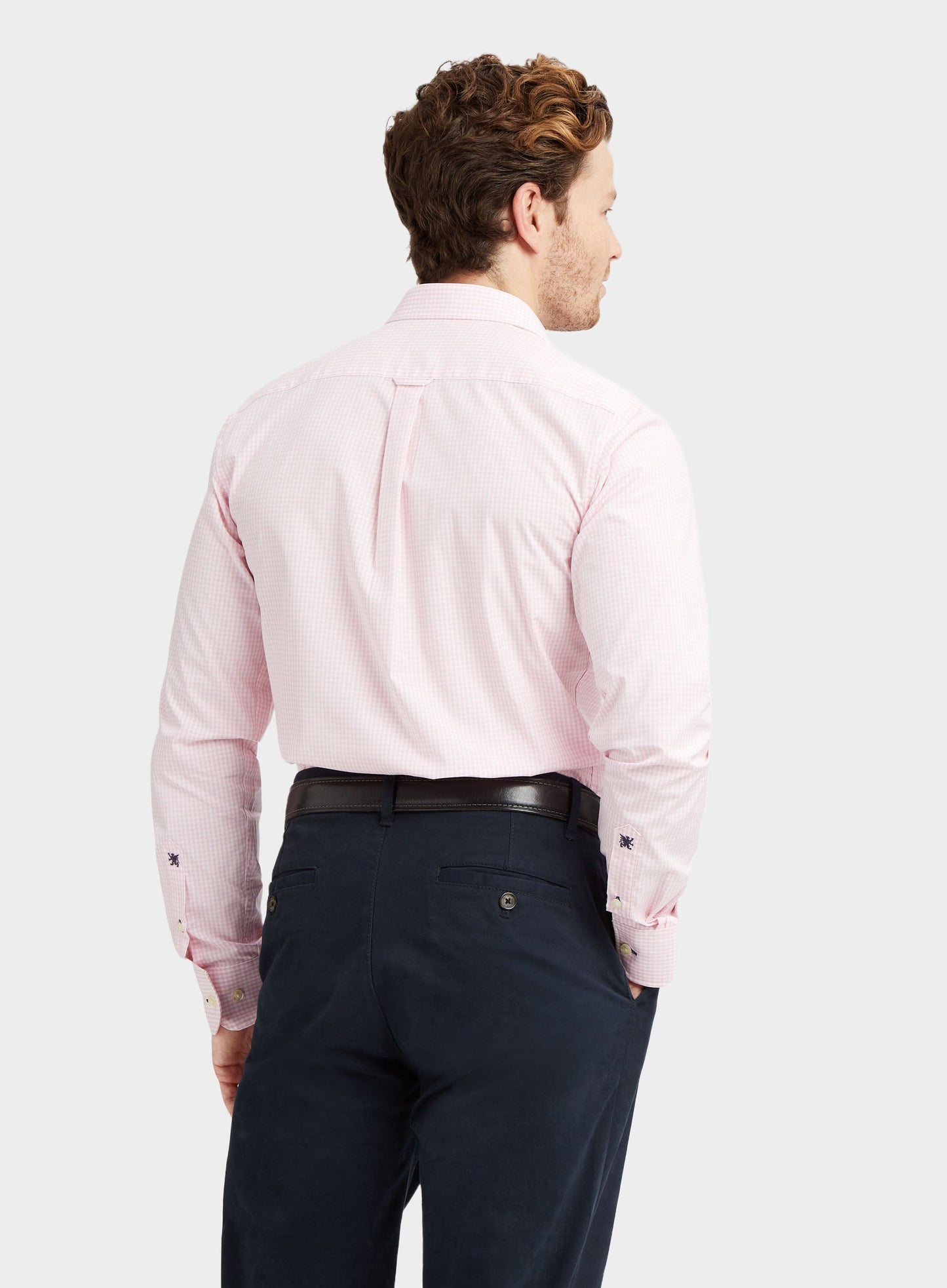 Button Down Gingham Shirt - Pink