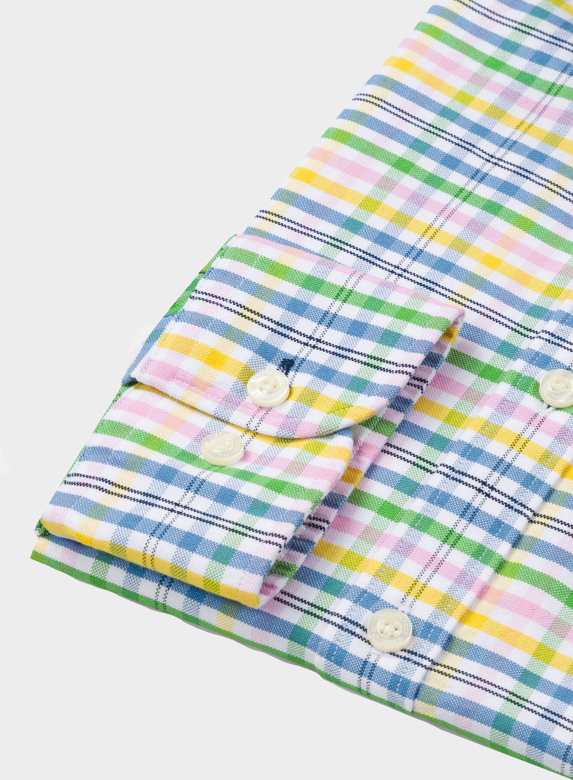 Button Down Oxford Shirt - Bright Multi Check