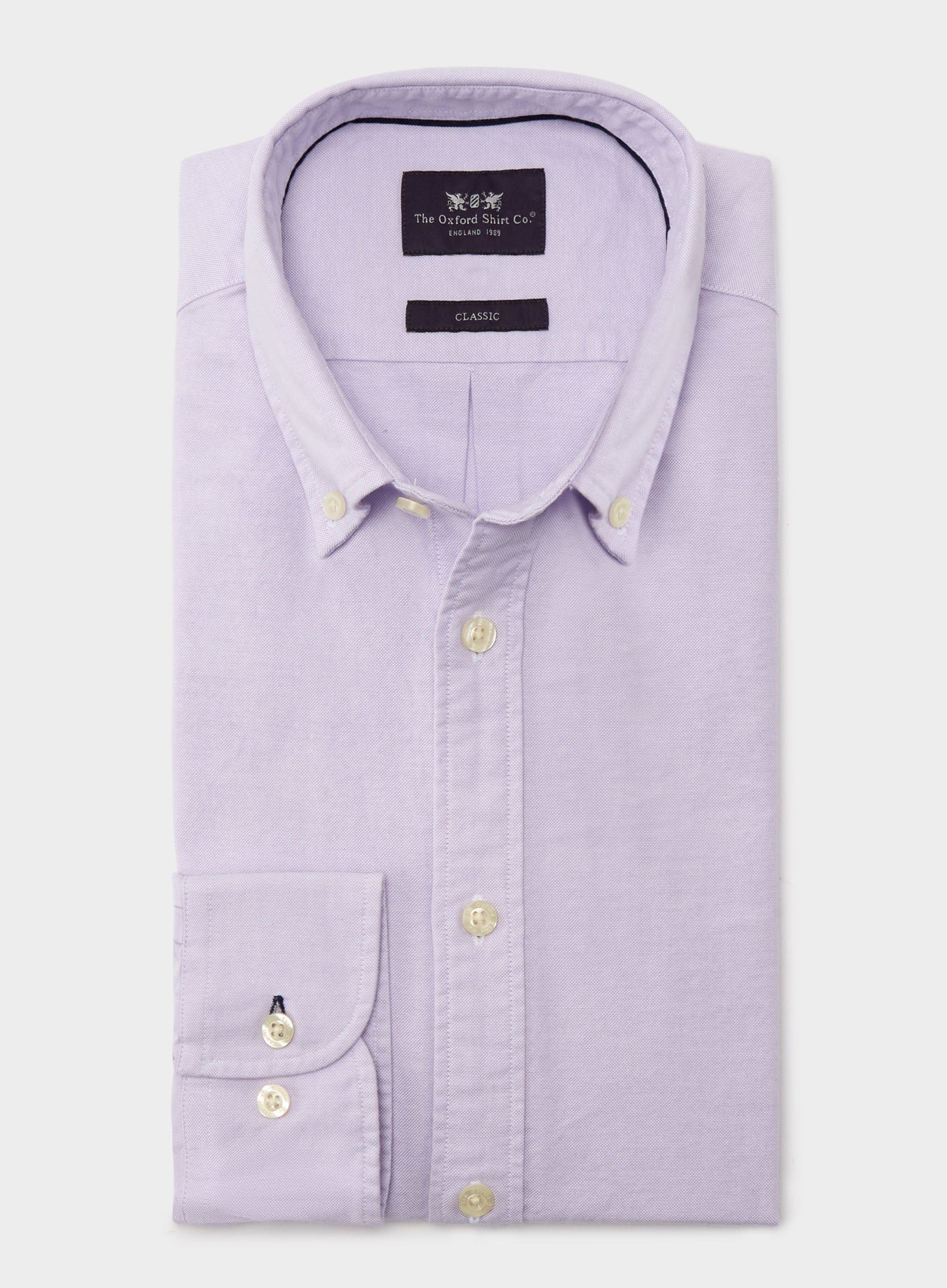 Button Down Oxford Shirt - Lilac