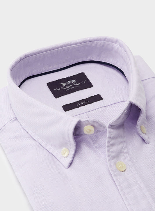 Button Down Oxford Shirt - Lilac