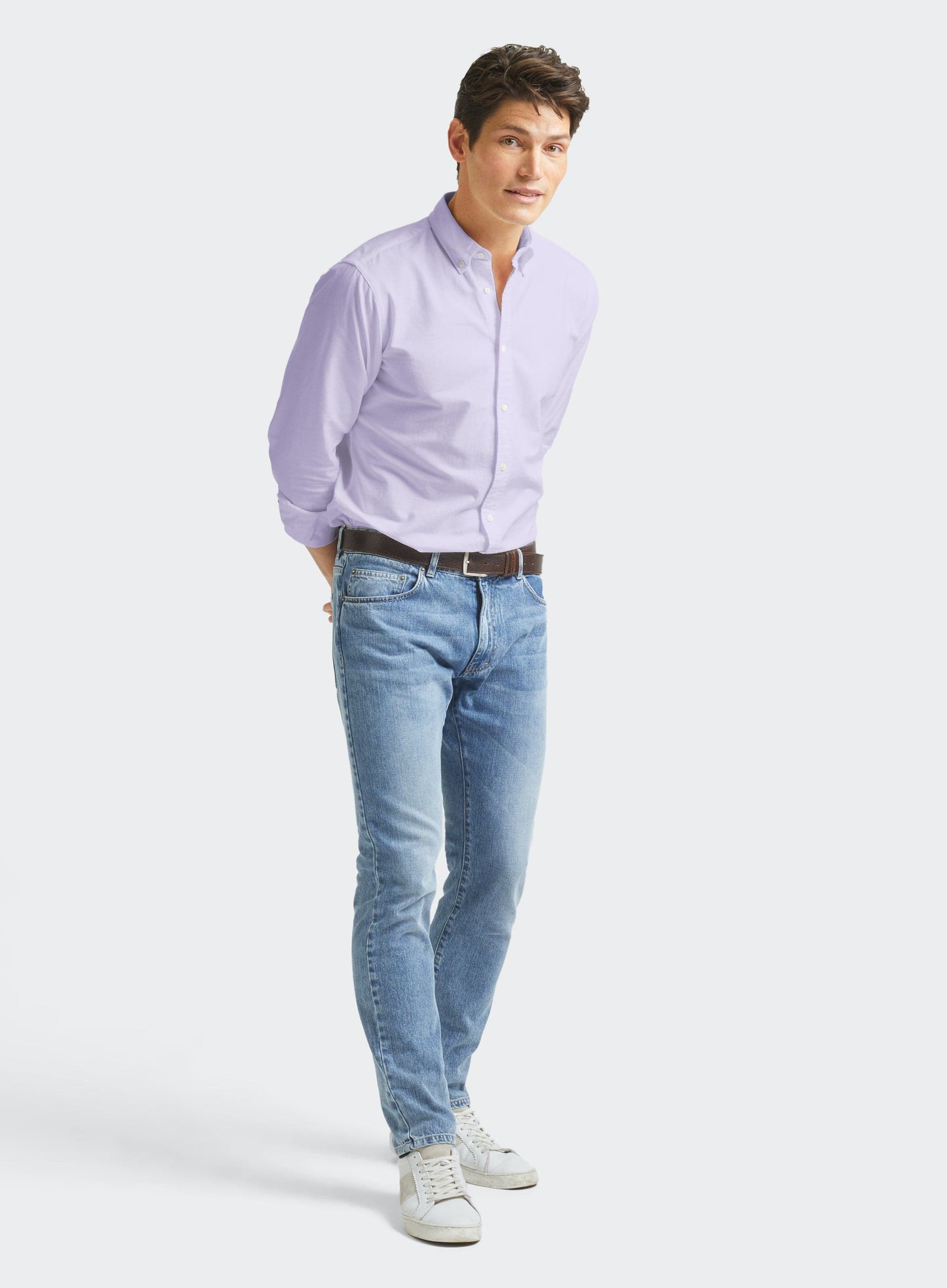 Button Down Oxford Shirt - Lilac