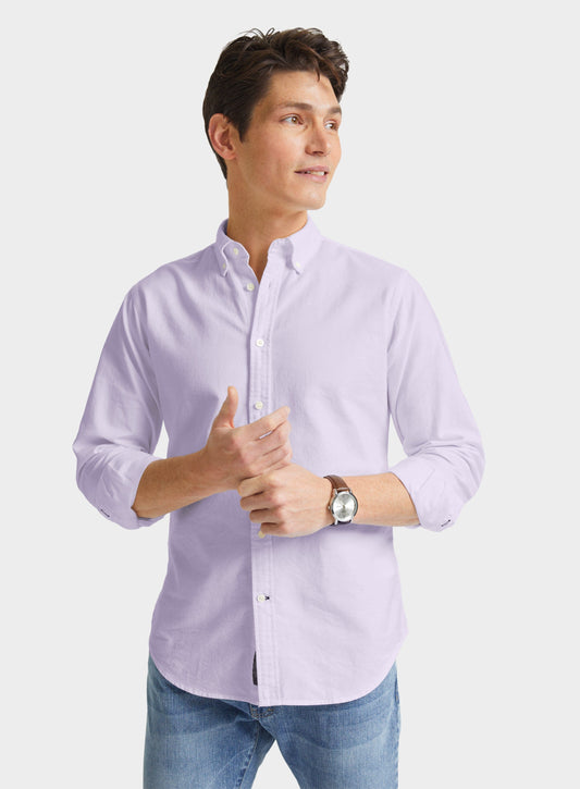 Button Down Oxford Shirt - Lilac