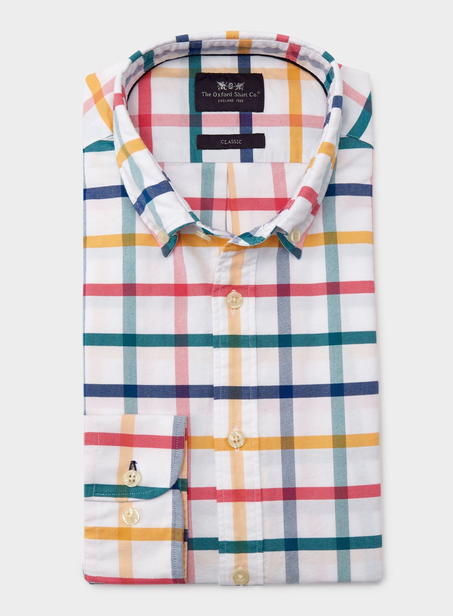 Button Down Oxford Shirt - Multi Check