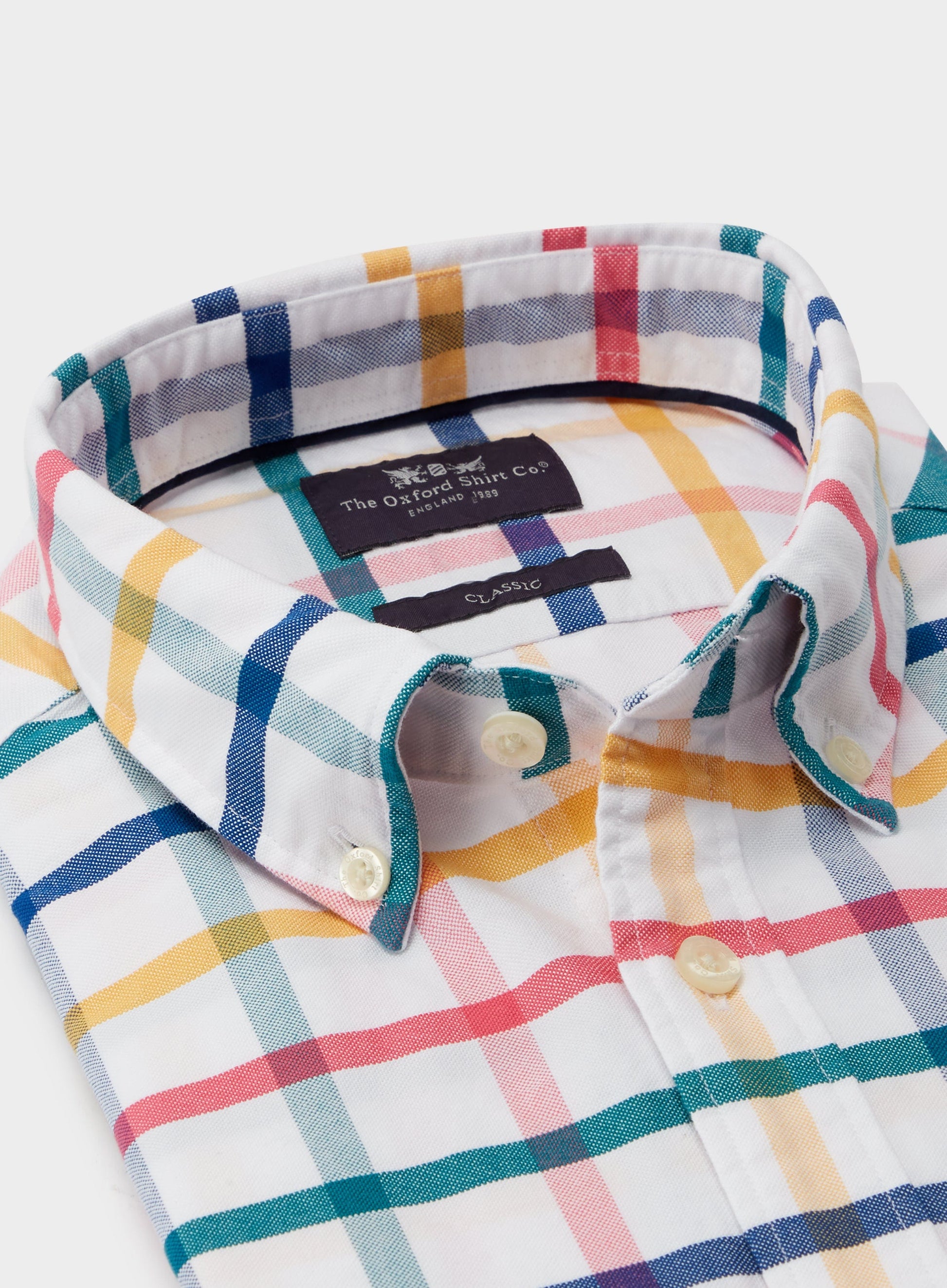 Button Down Oxford Shirt - Multi Check