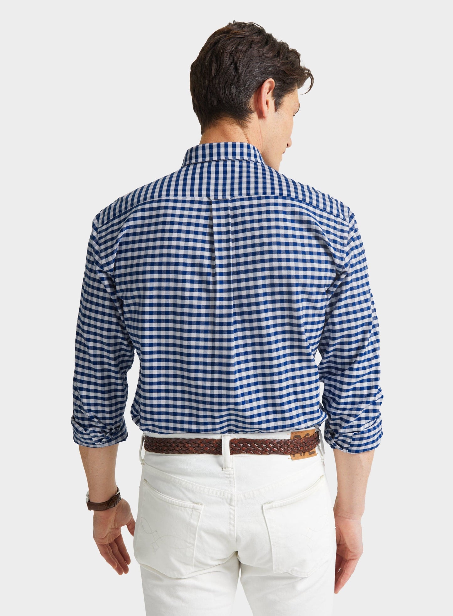 Button Down Oxford Shirt - Navy Check