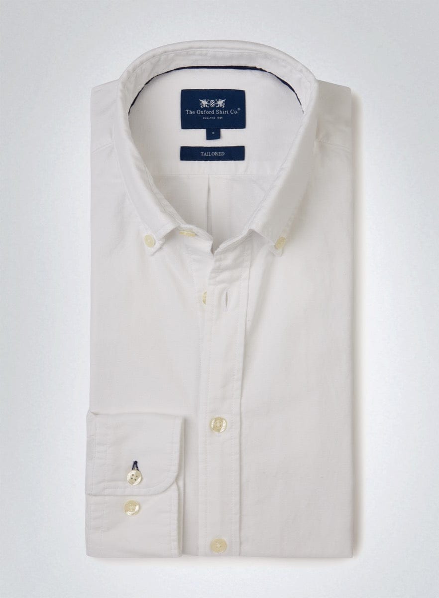 Button Down Oxford Shirt - White