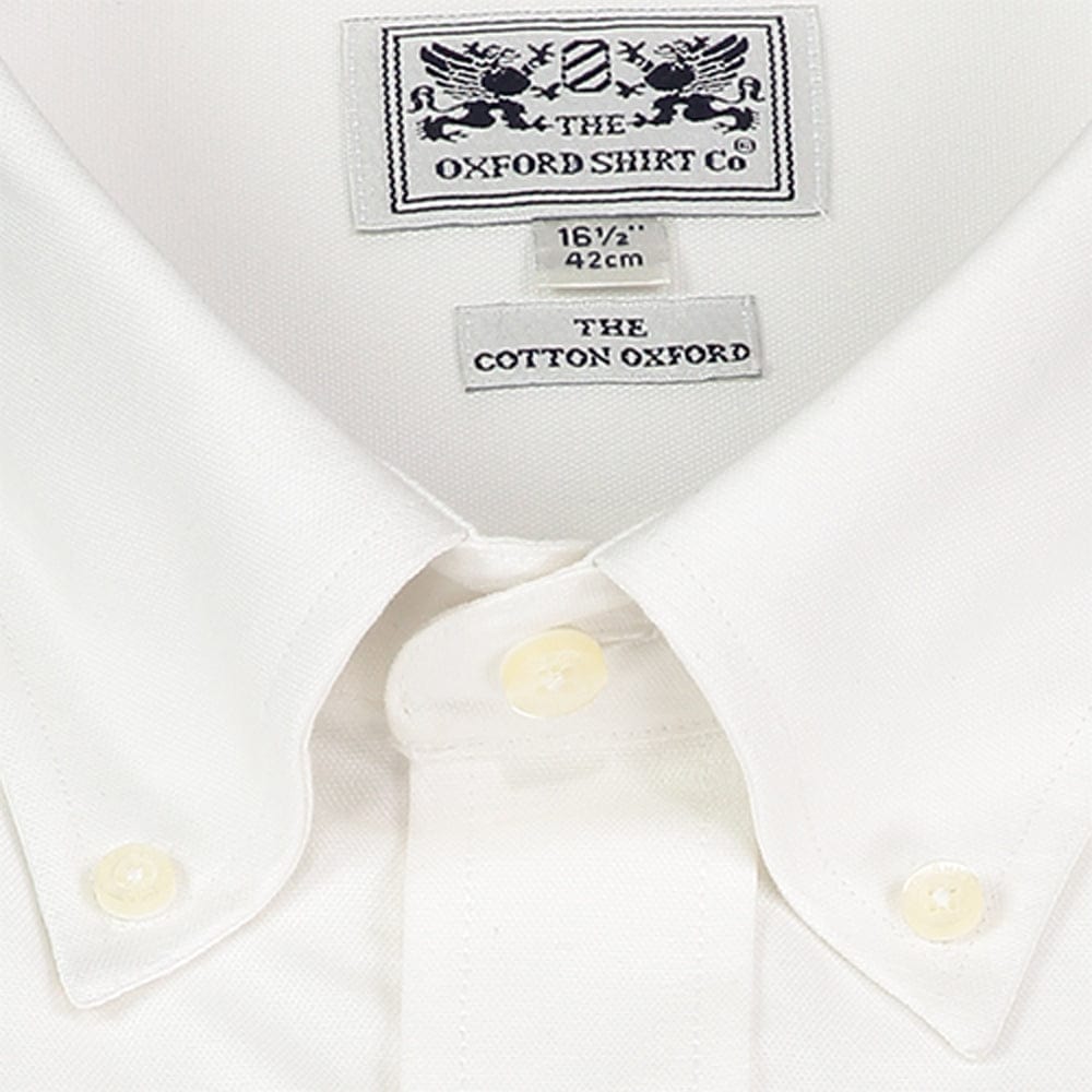 Button Down Shirt in Oxford White