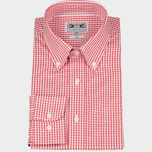 Button Down Shirt in Red Gingham