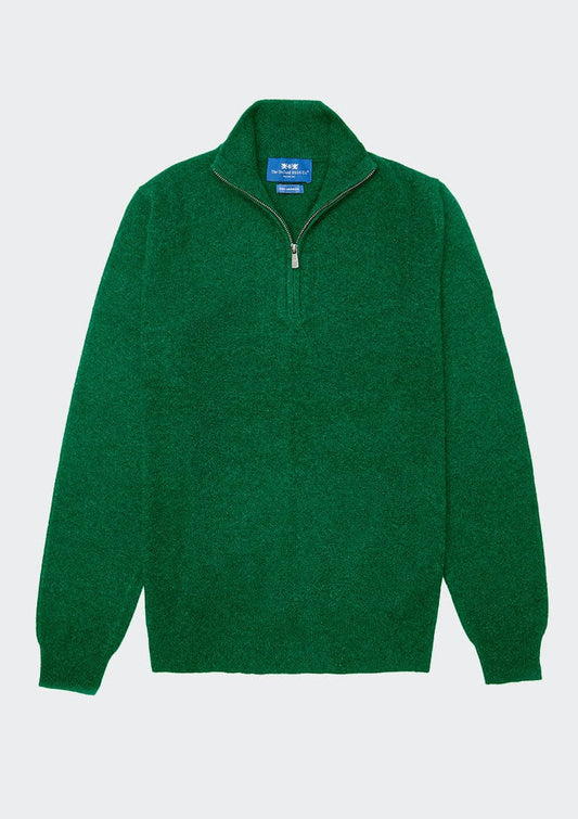 Cashmere 1/4 Zip in Grass