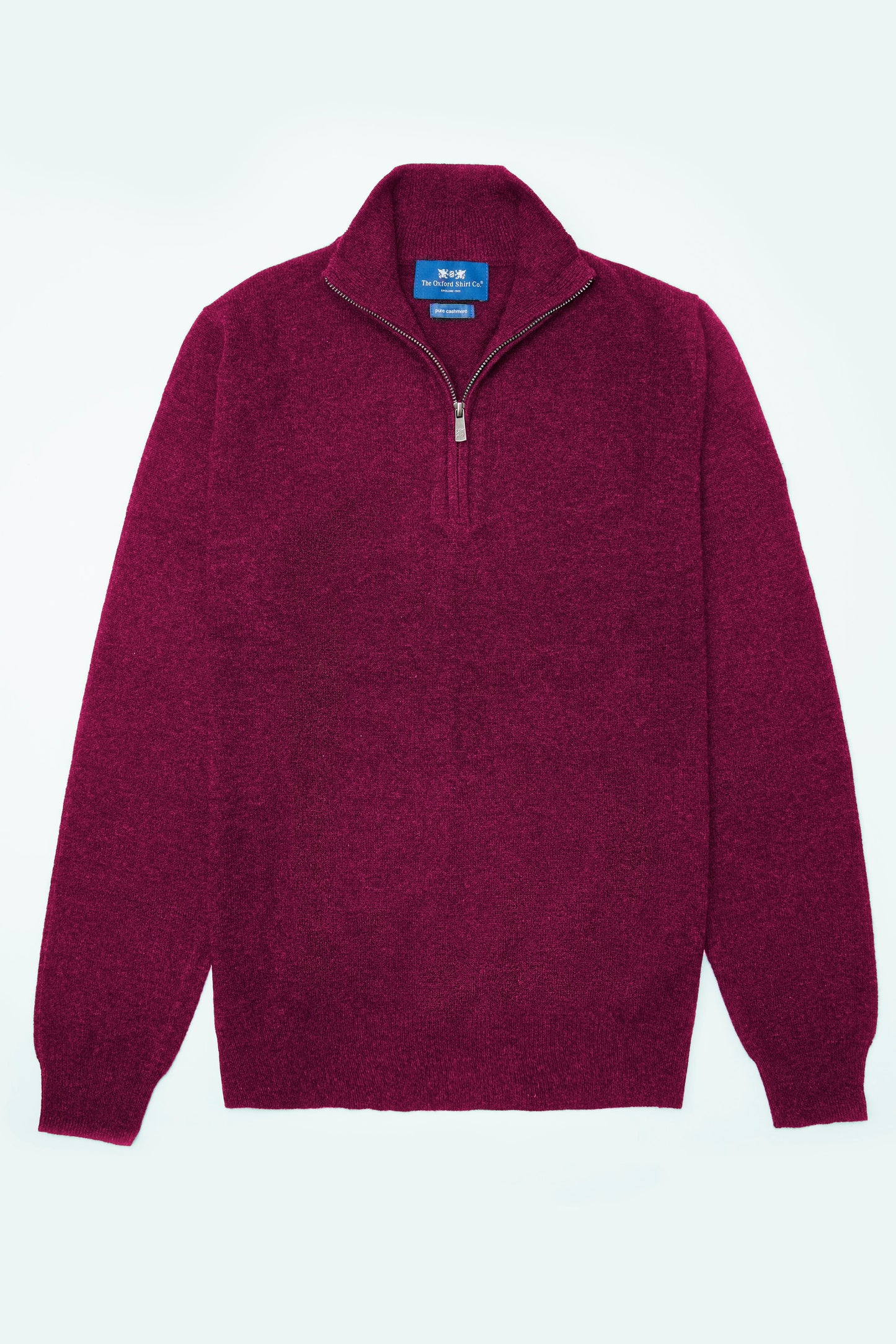 Cashmere 1/4 Zip in Raspberry