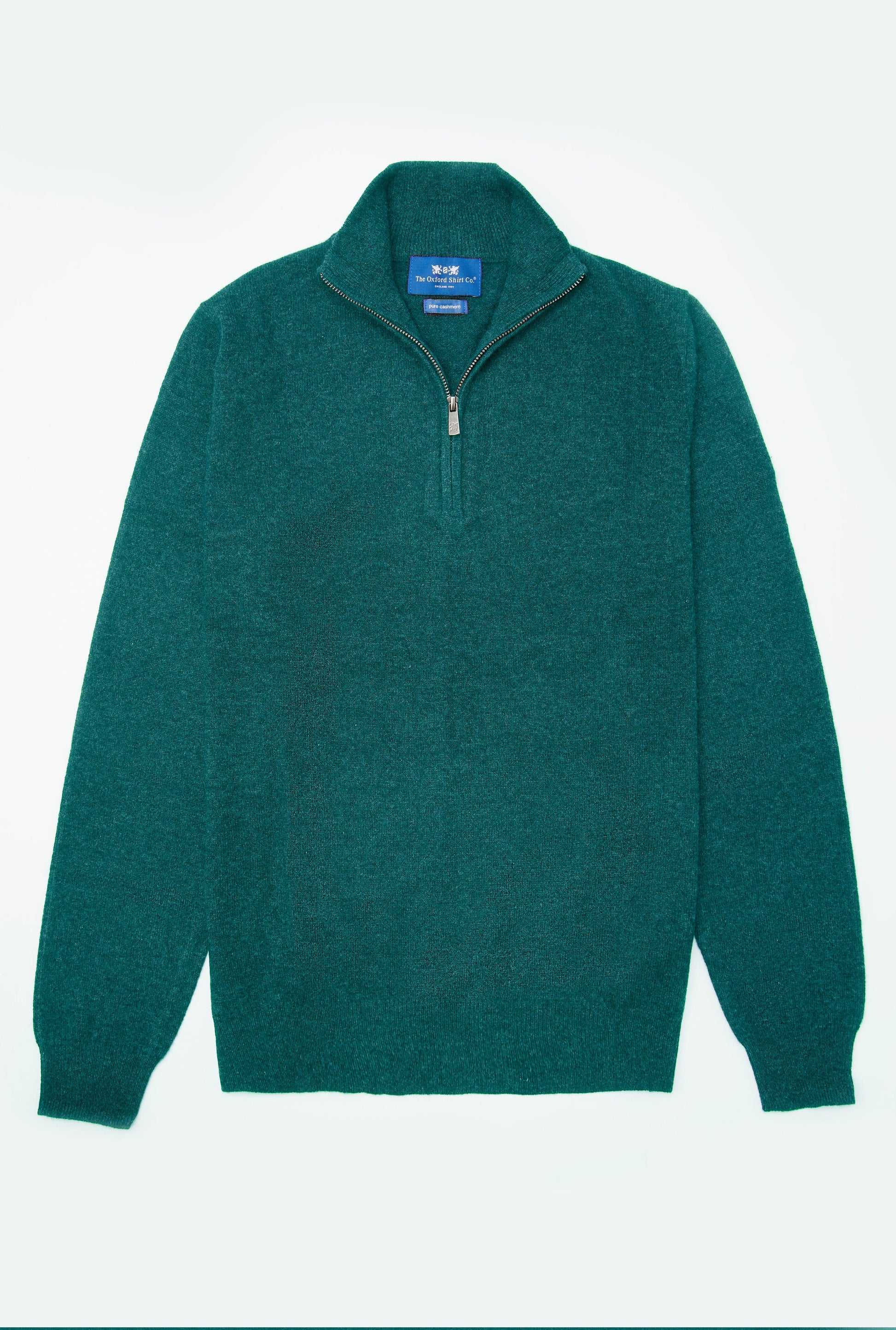 Cashmere 1/4 Zip in Teal