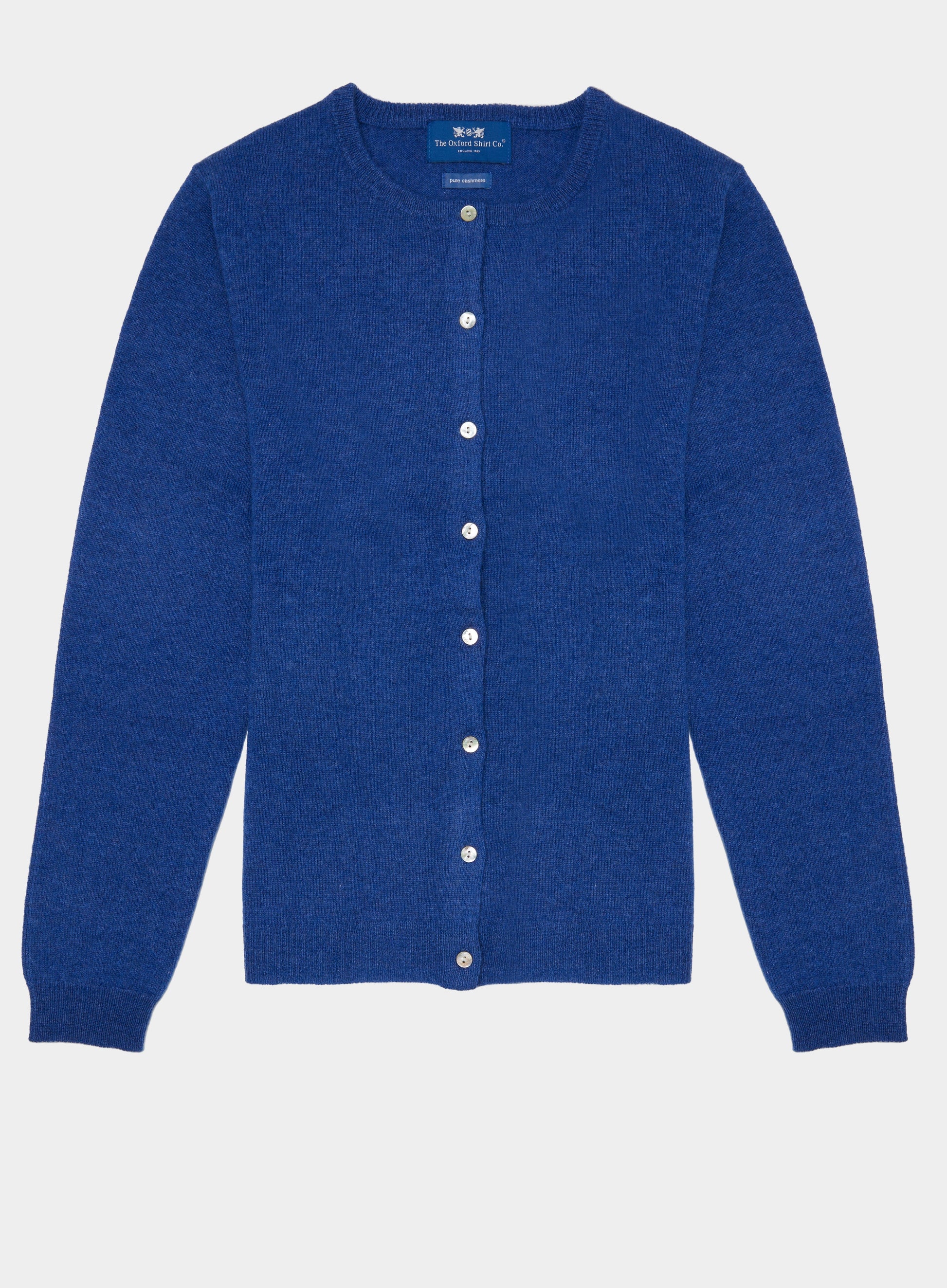 Cashmere Cardigan in Denim