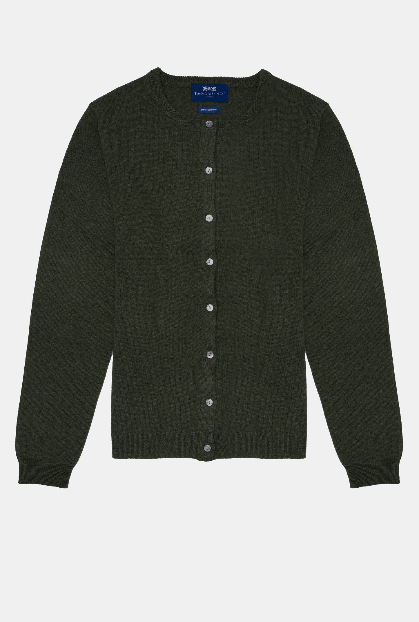Cashmere Cardigan in Highland Green