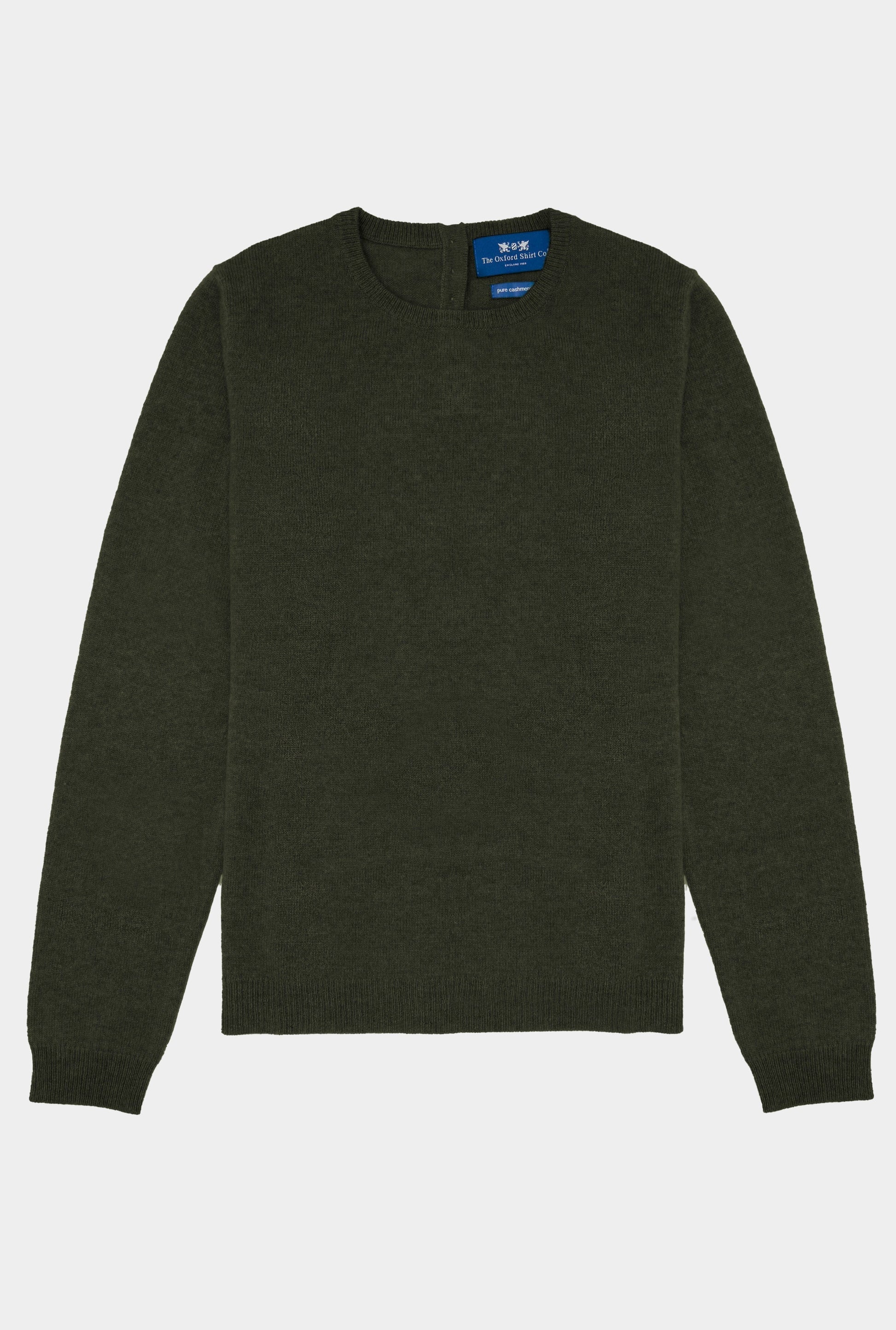 Cashmere Crew Neck in Highland Green