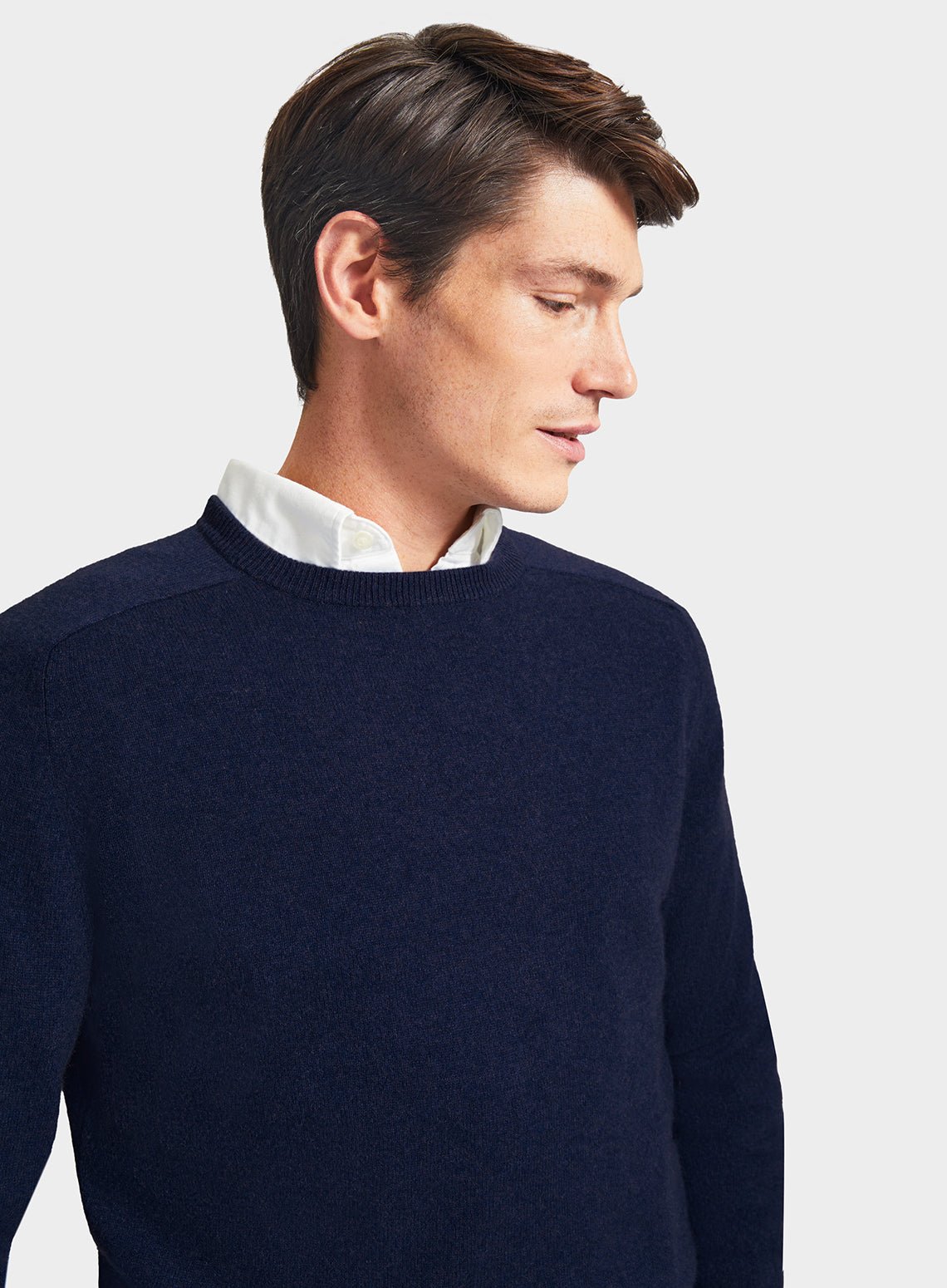 Cashmere Crew Neck in Navy