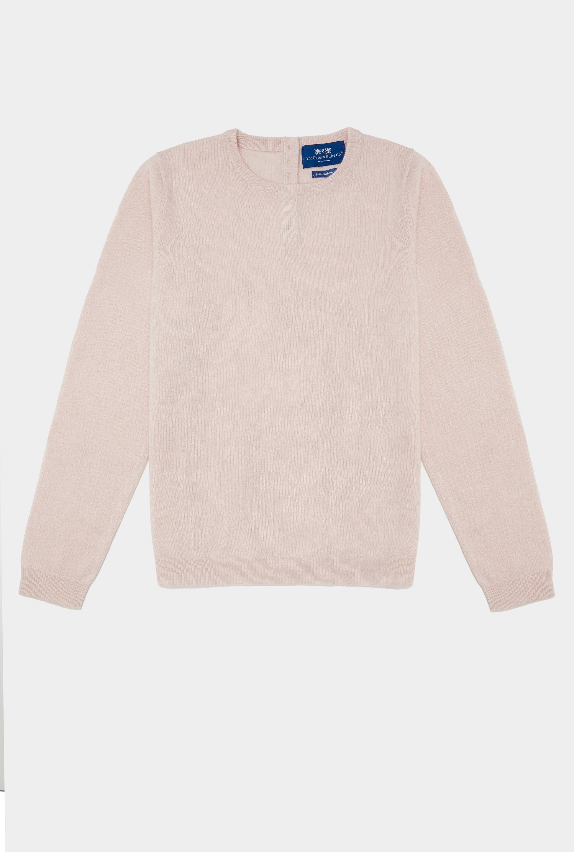 Cashmere Crew Neck in Pastel Pink