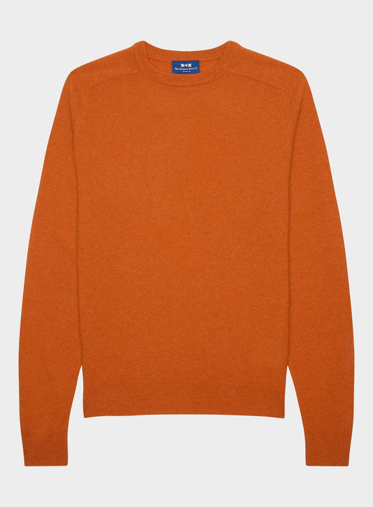 Cashmere Crew Neck in Rust