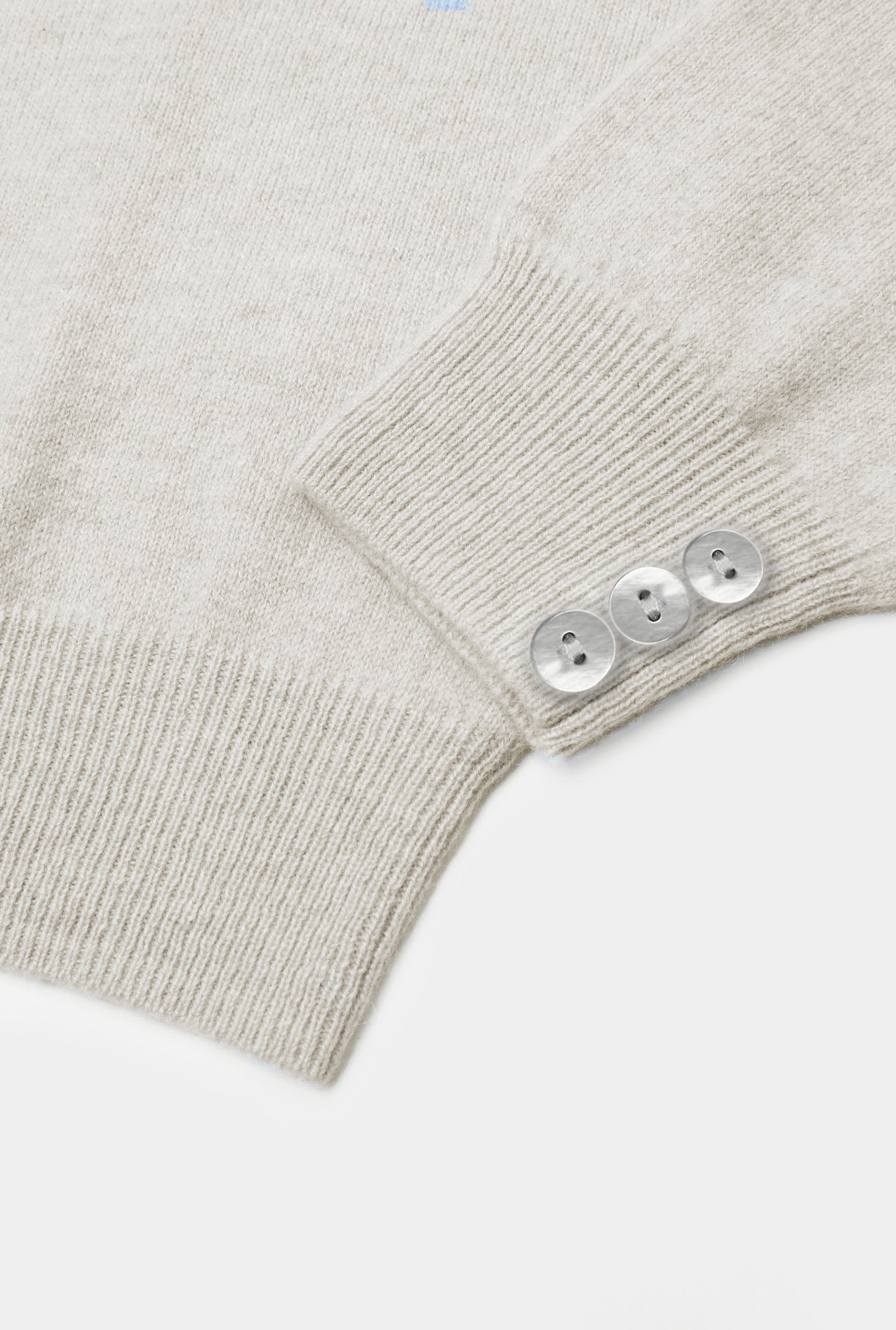 Cashmere Roll Neck in Ecru