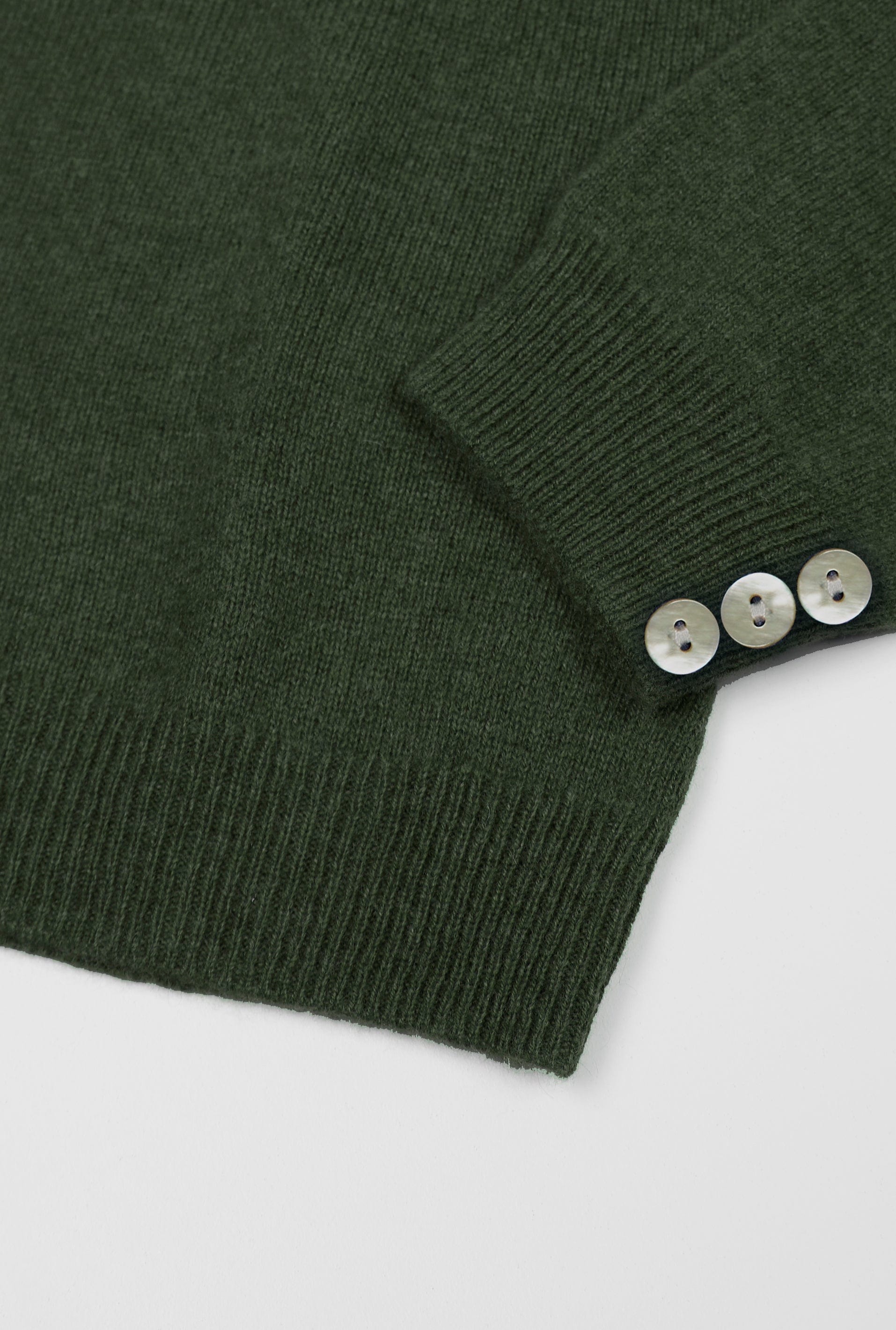 Cashmere Roll Neck in Highland Green