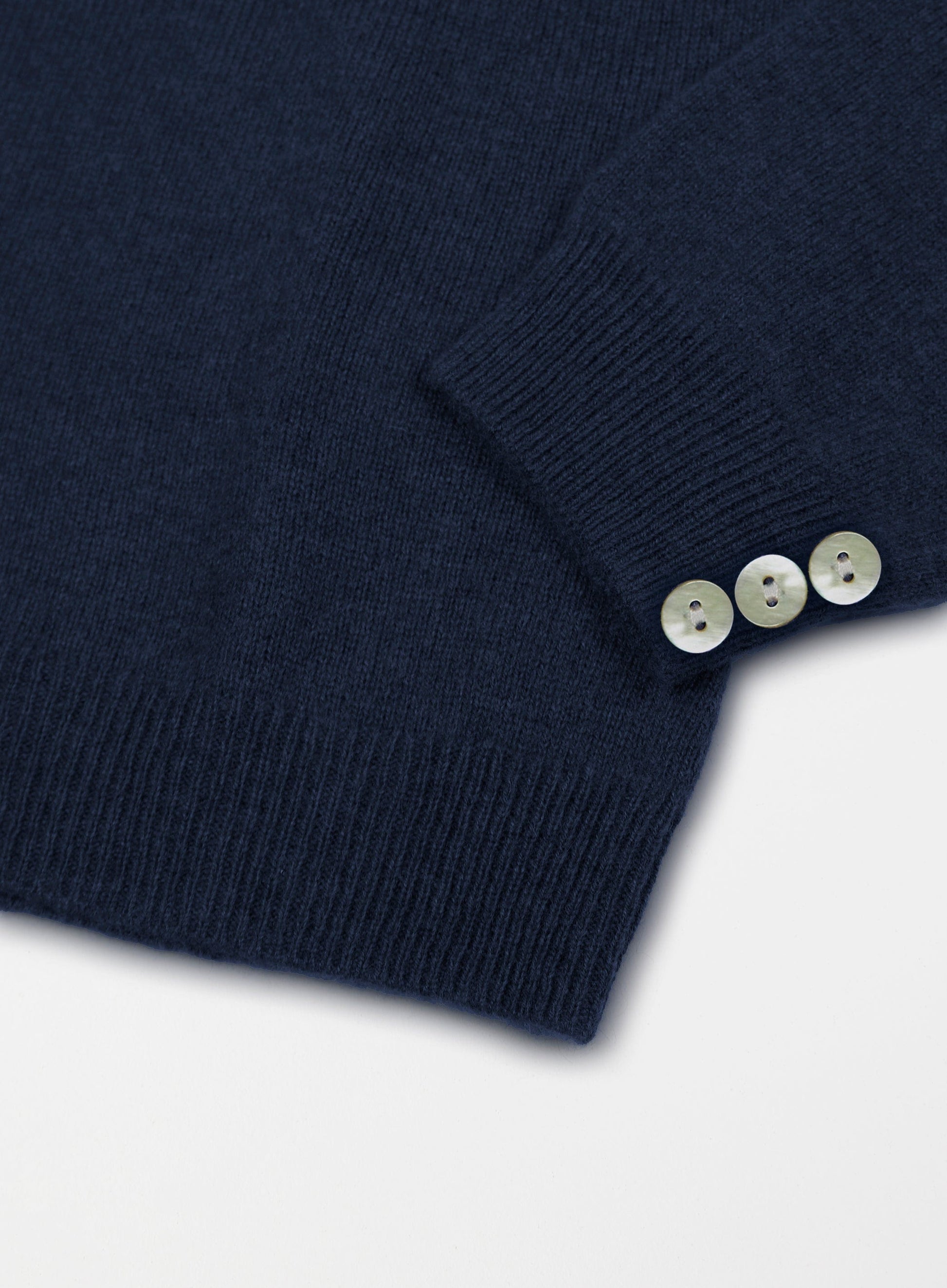 Cashmere Roll Neck in Navy