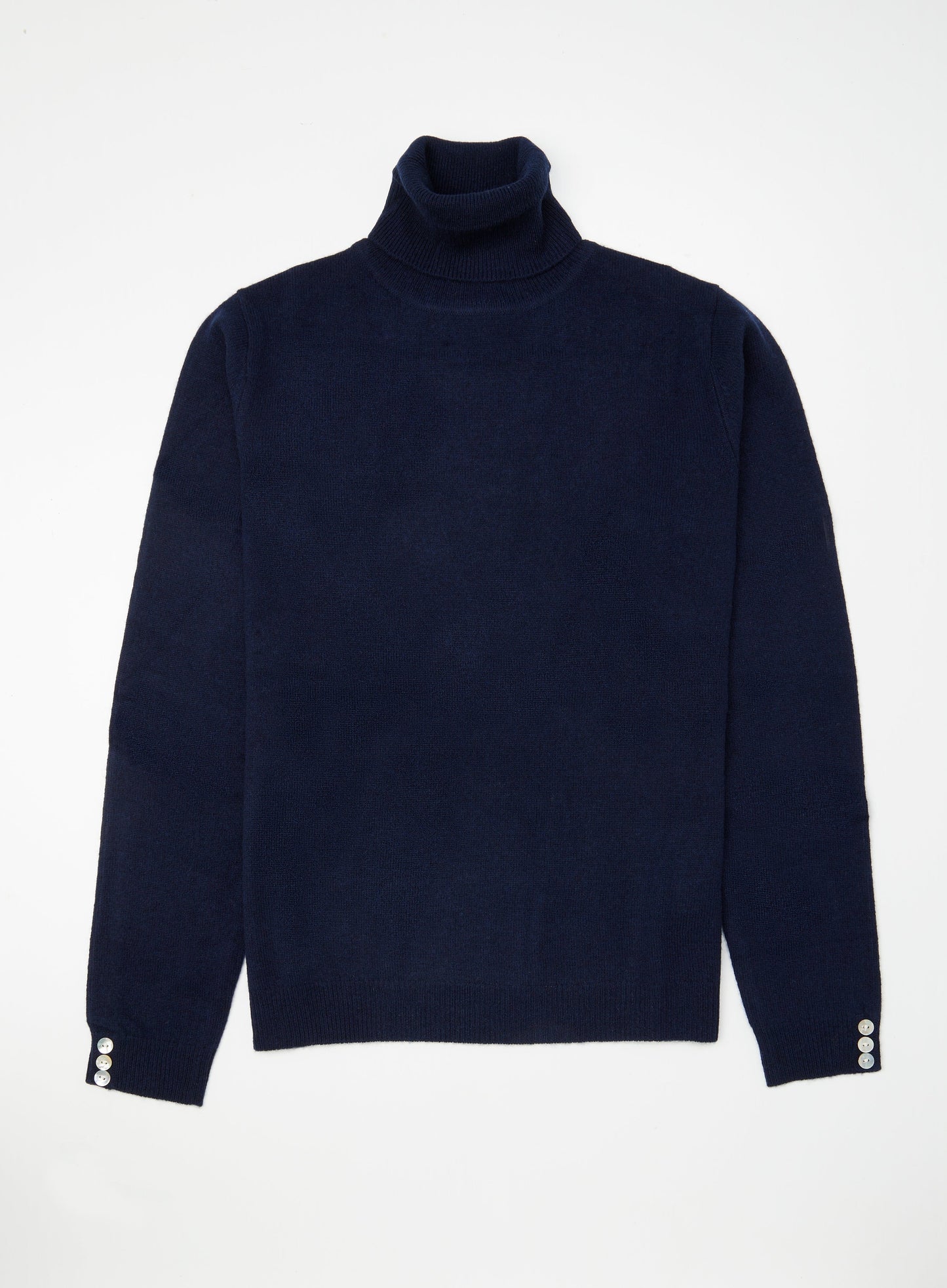 Cashmere Roll Neck in Navy