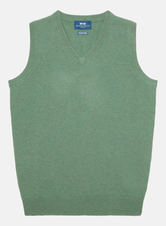 Cashmere Sleeveless in Green