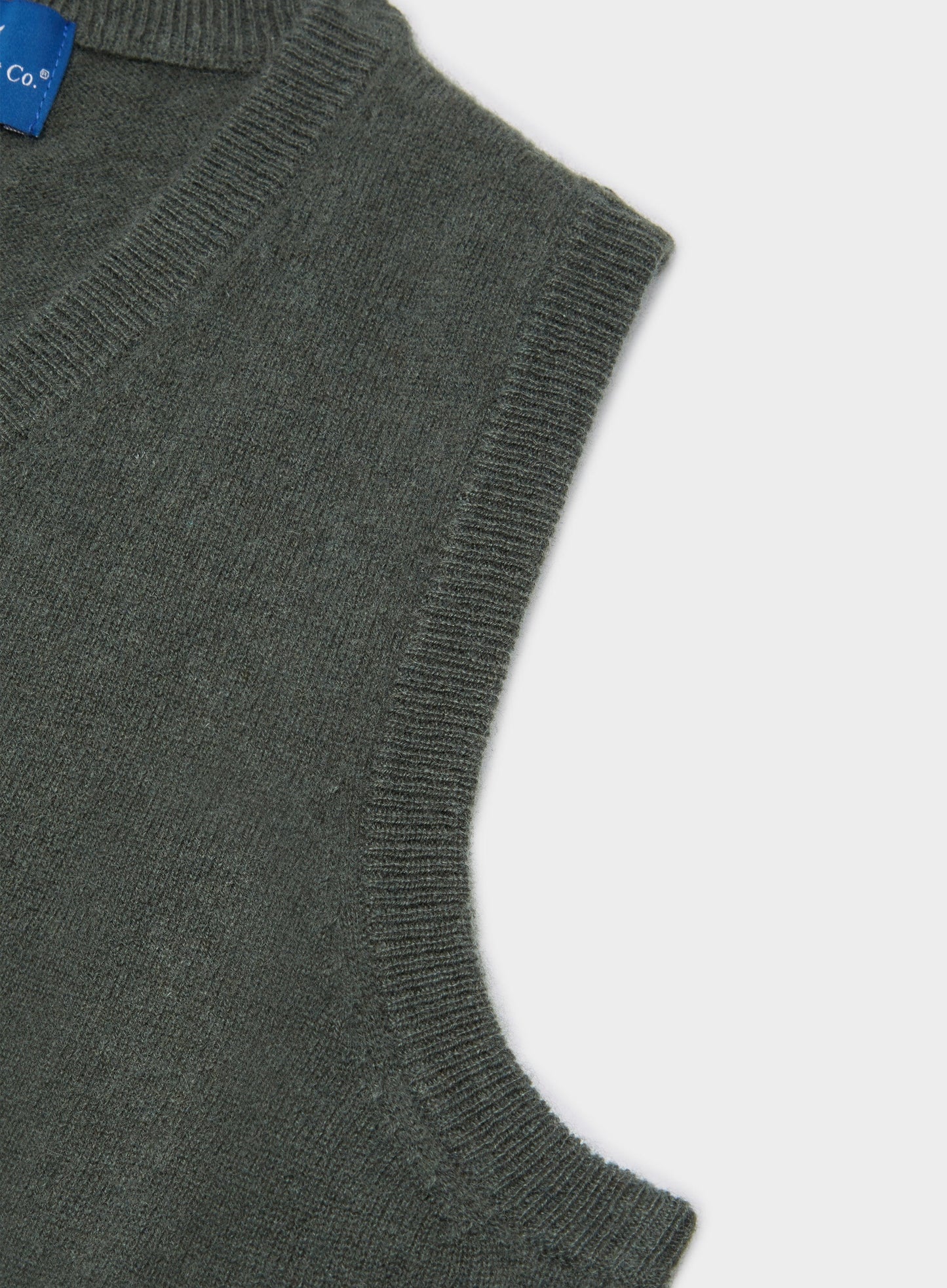 Cashmere Sleeveless in Highland Green