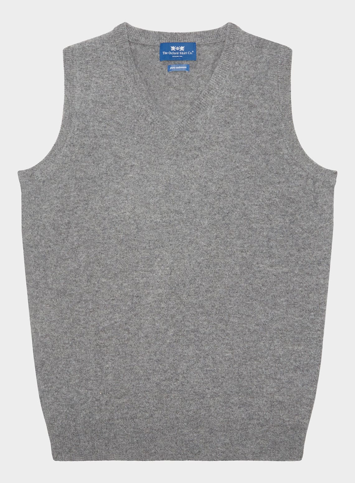Cashmere Sleeveless in Mid Grey